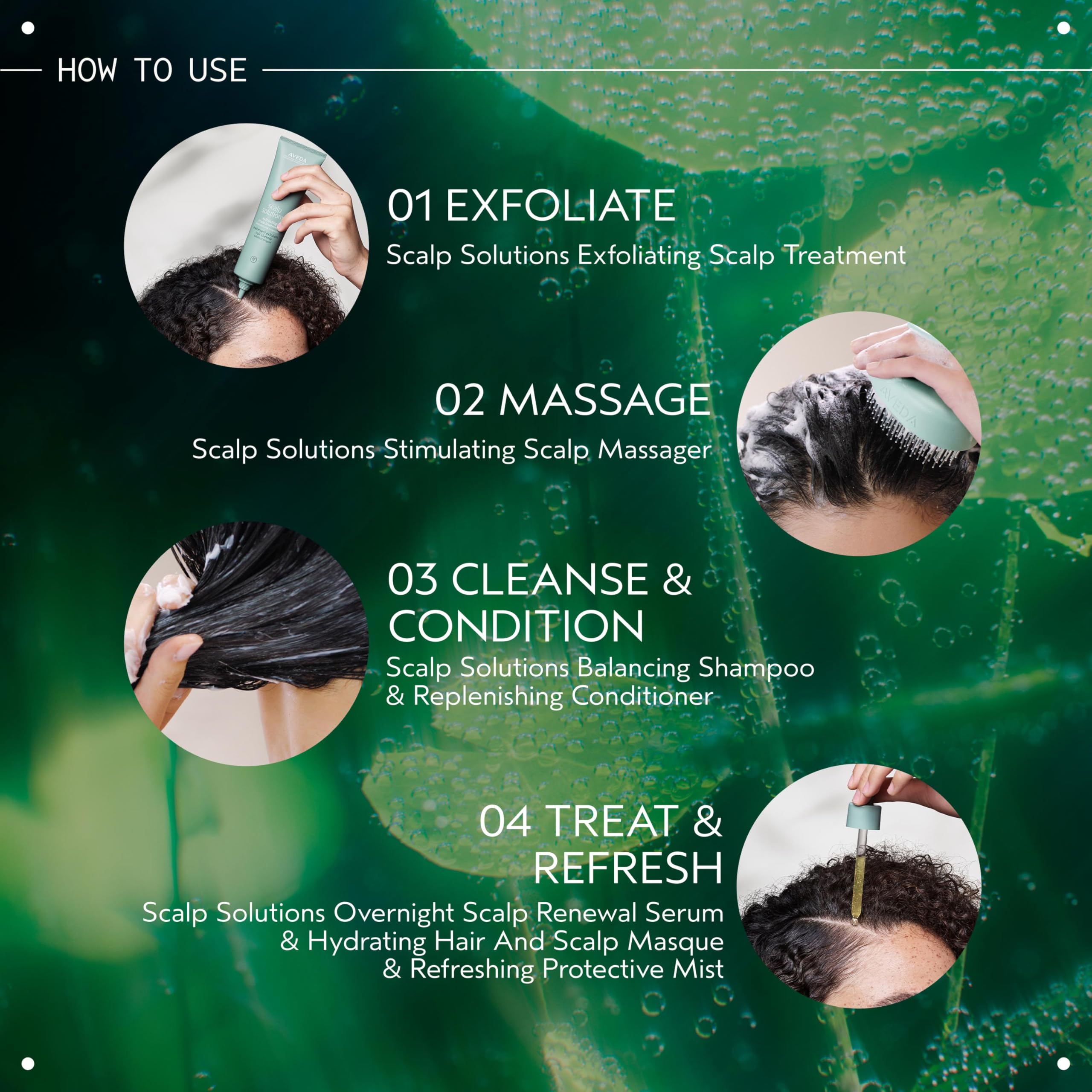 Aveda Scalp Solutions Stimulating Scalp Massager for Exfoliation and Stimulation 4