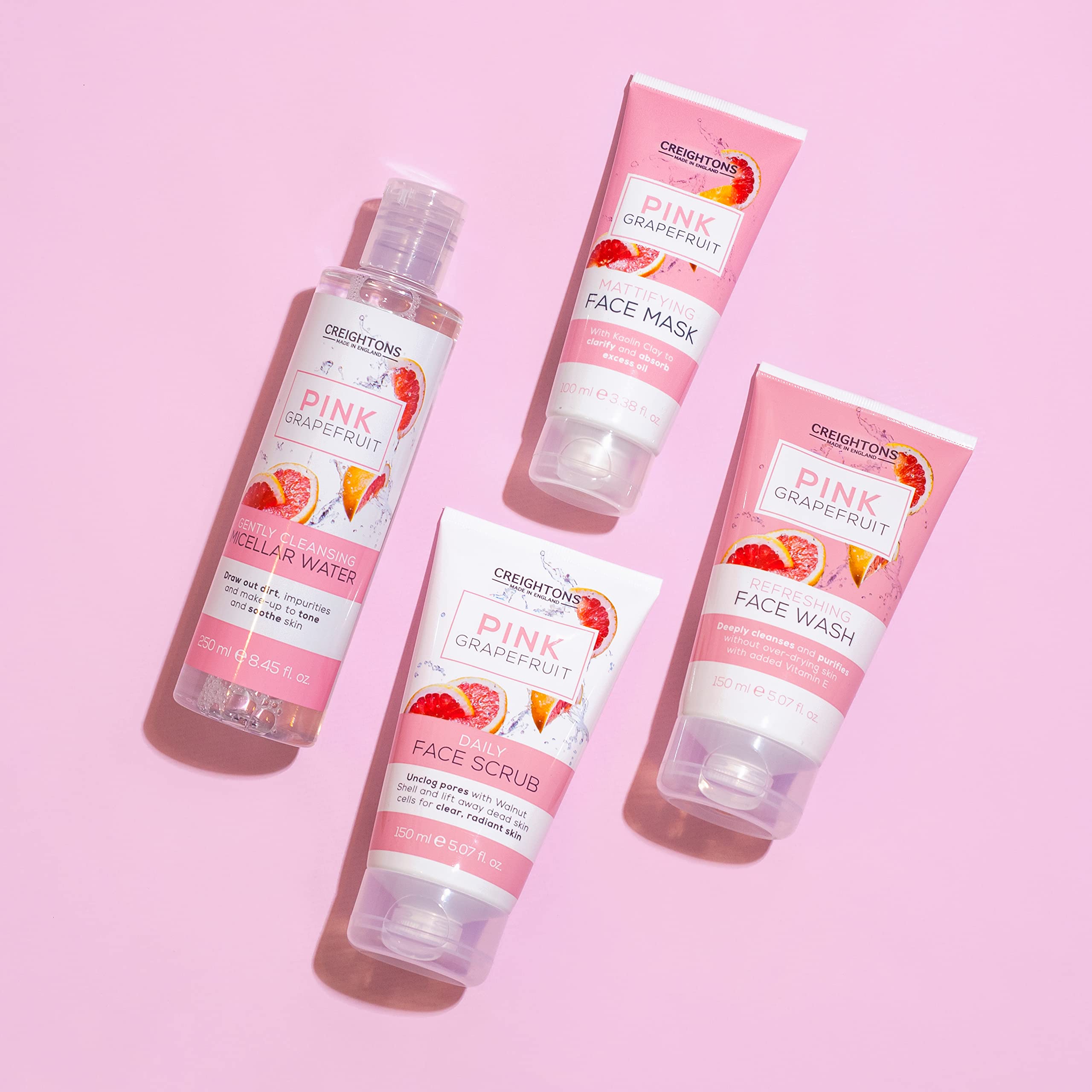 Creightons Pink Grapefruit Daily Face Scrub (150ml) - Befreit die Poren mit Walnuss 5