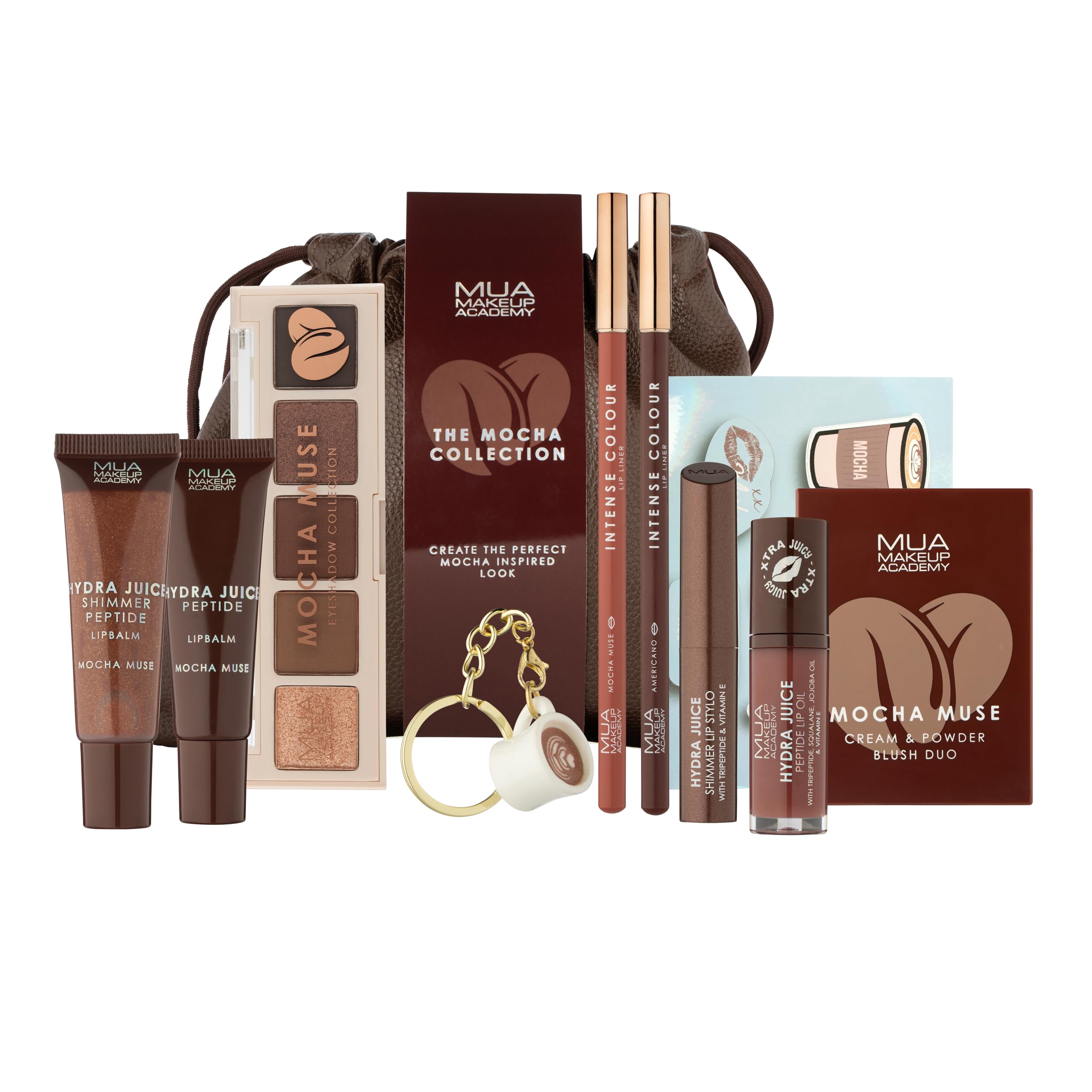 MUA Makeup Academy Mocha Muse Collection 10-Piece Vegan & Cruelty-Free Gift Set