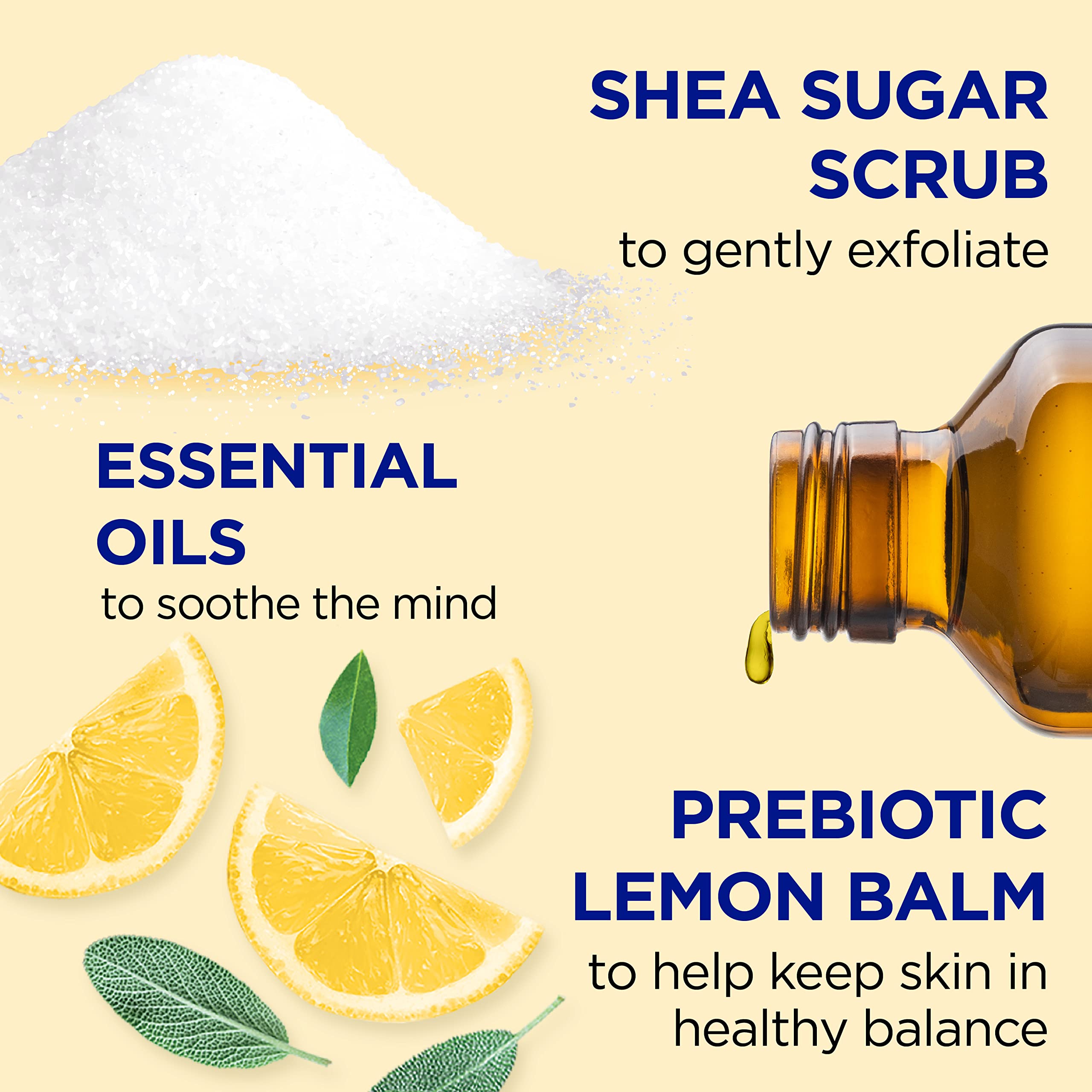Dr Teal's Shea Sugar Body Scrub with Prebiotic Lemon Balm & Essential Oils 538Gm 6