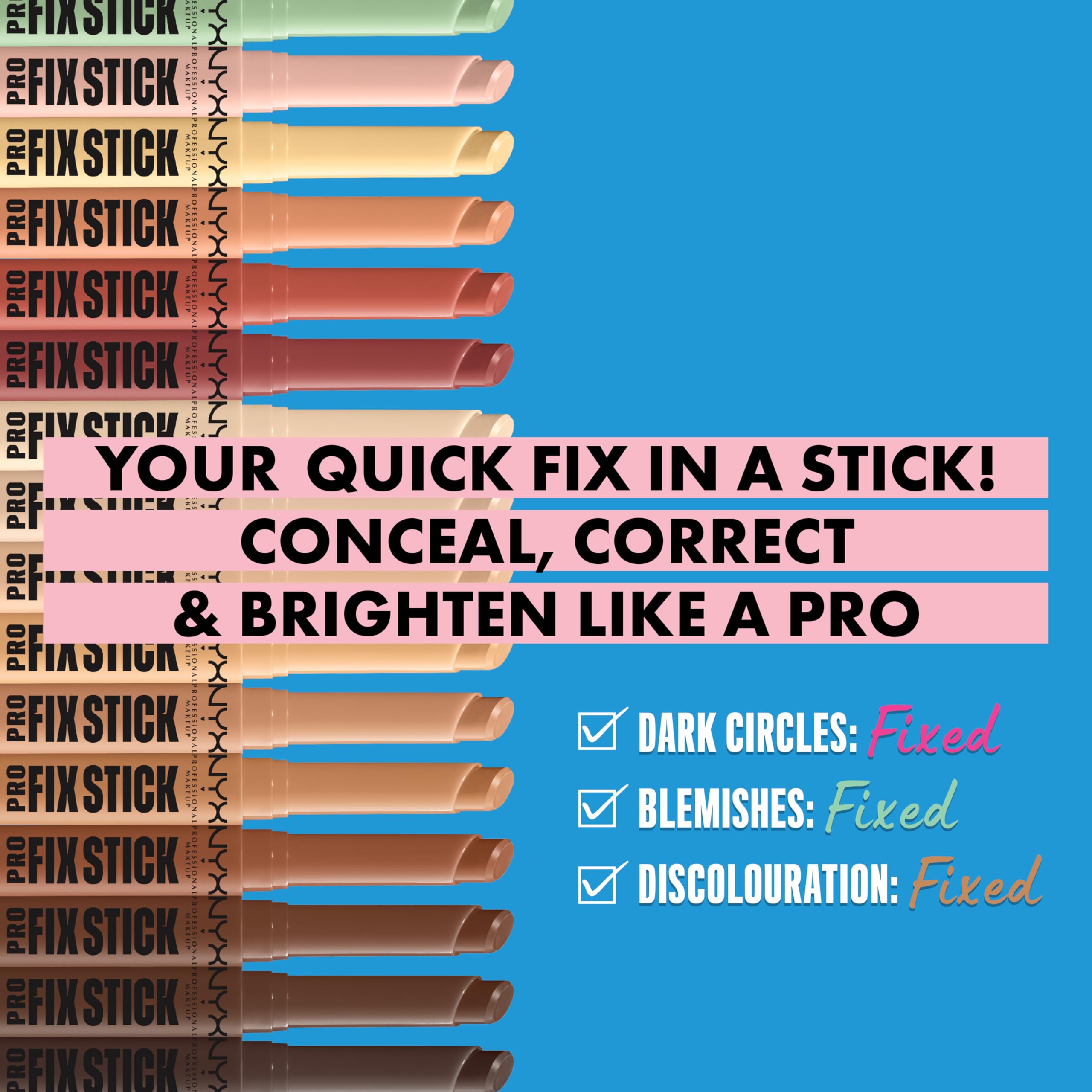 NYX Professional Makeup Pro Fix Stick Concealer - Apricot | 12H Wear, Vegan 5