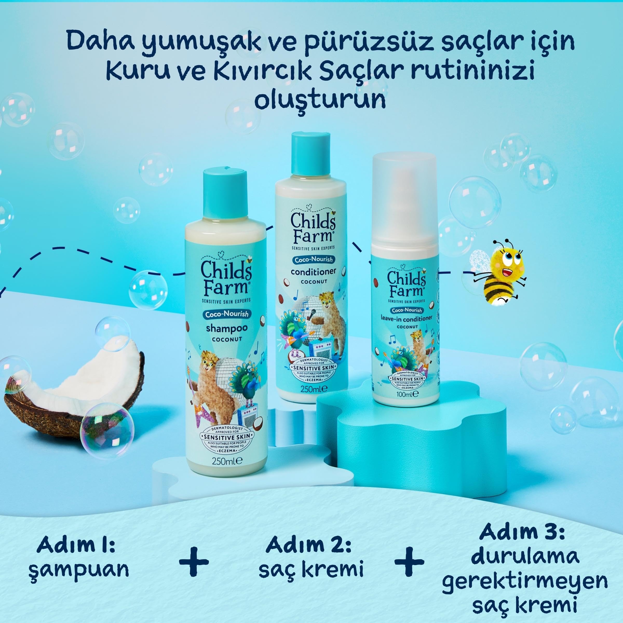 Childs Farm Coco-Nourish Conditioner, Sensetive Skin Experts Conditioner, G 5