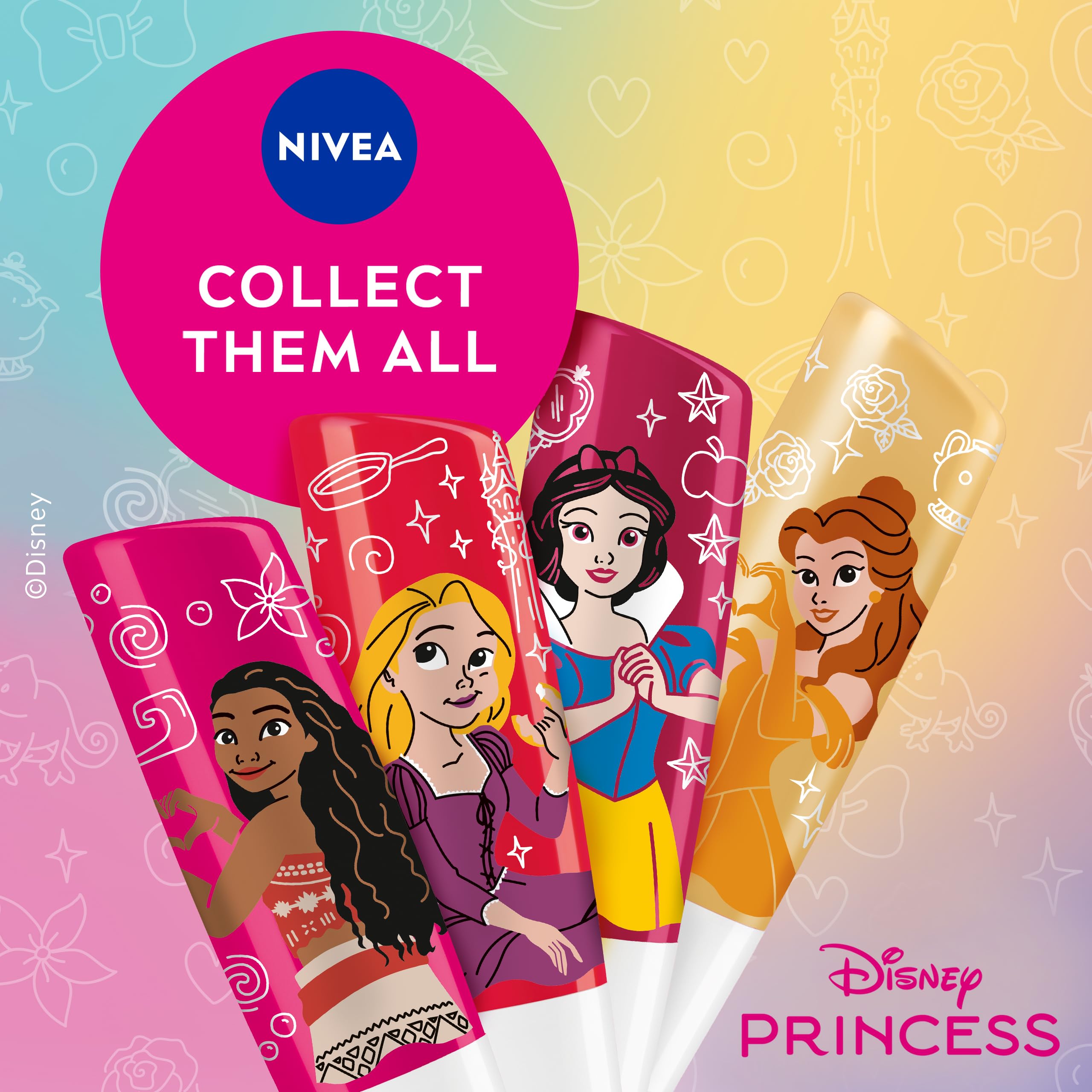 NIVEA Disney Princess Snow White Limited Edition Candy Apple Lip Balm (4.8g) with Shea Butter 5