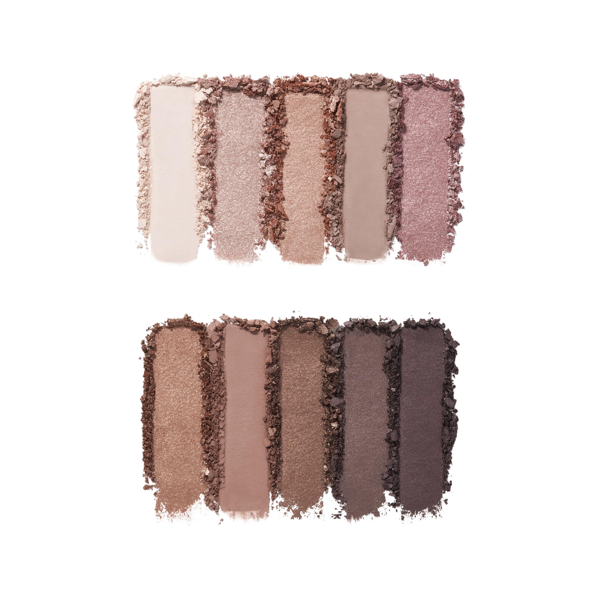 e.l.f. Perfect 10 Eyeshadow Palette: Ten Ultra-pigmented Shimmer & Matte Nude Rose Gold Shades