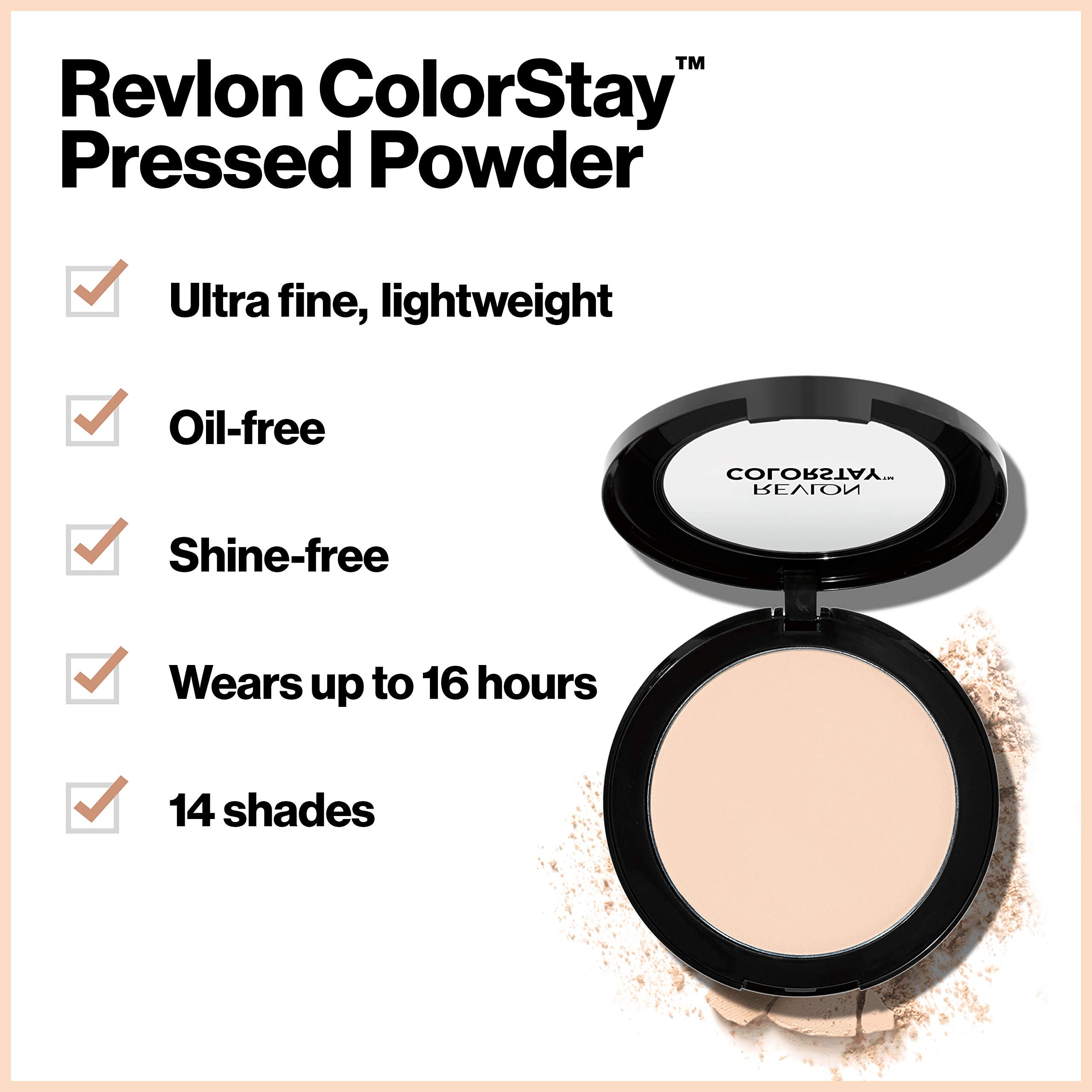 Revlon Colorstay Kompaktpuder, langanhaltend, ölfrei, parfümfrei, ohne Duftstoffe 4