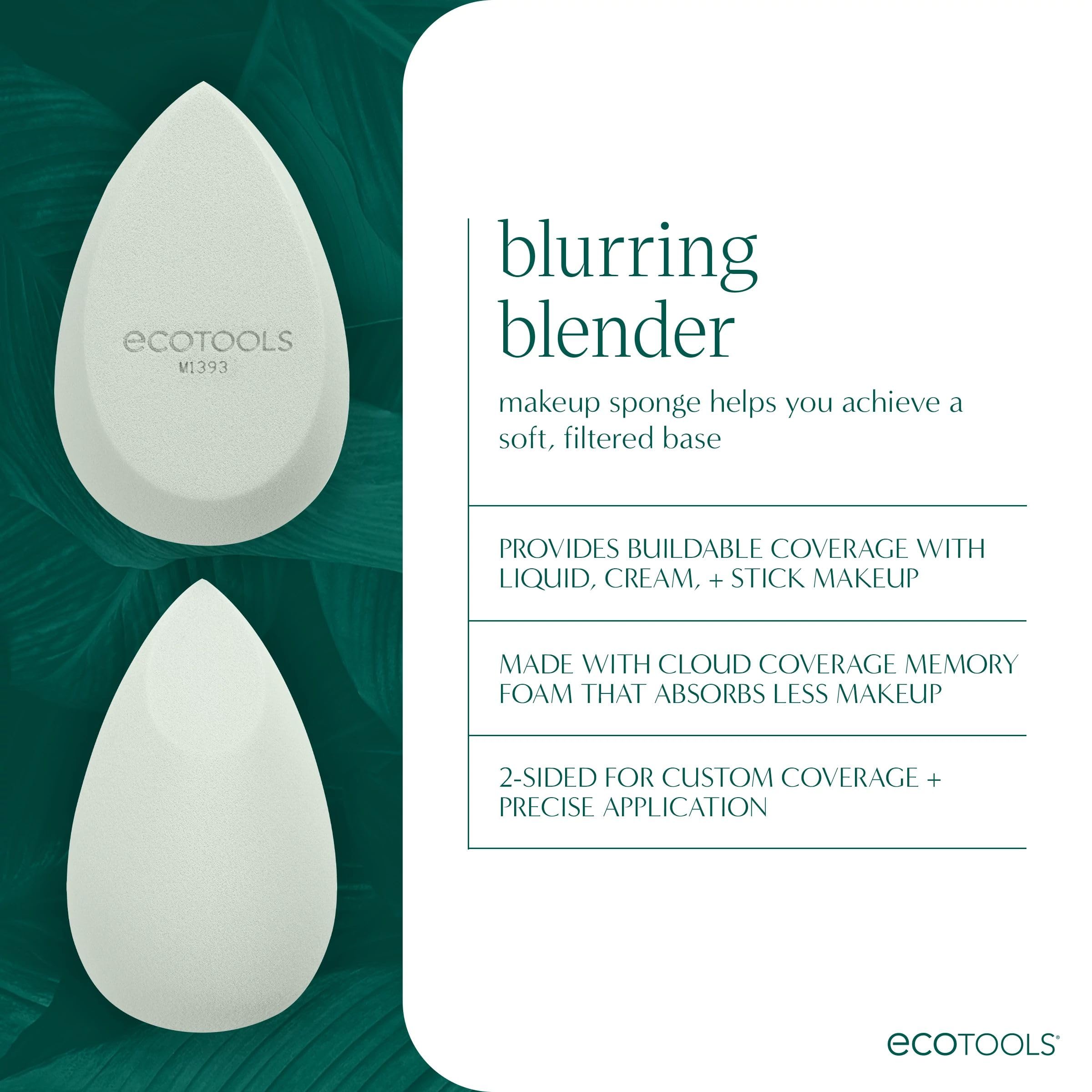 EcoTools Blend + Blur Makeup Brush and Blurring Blender Sponge Duo 4