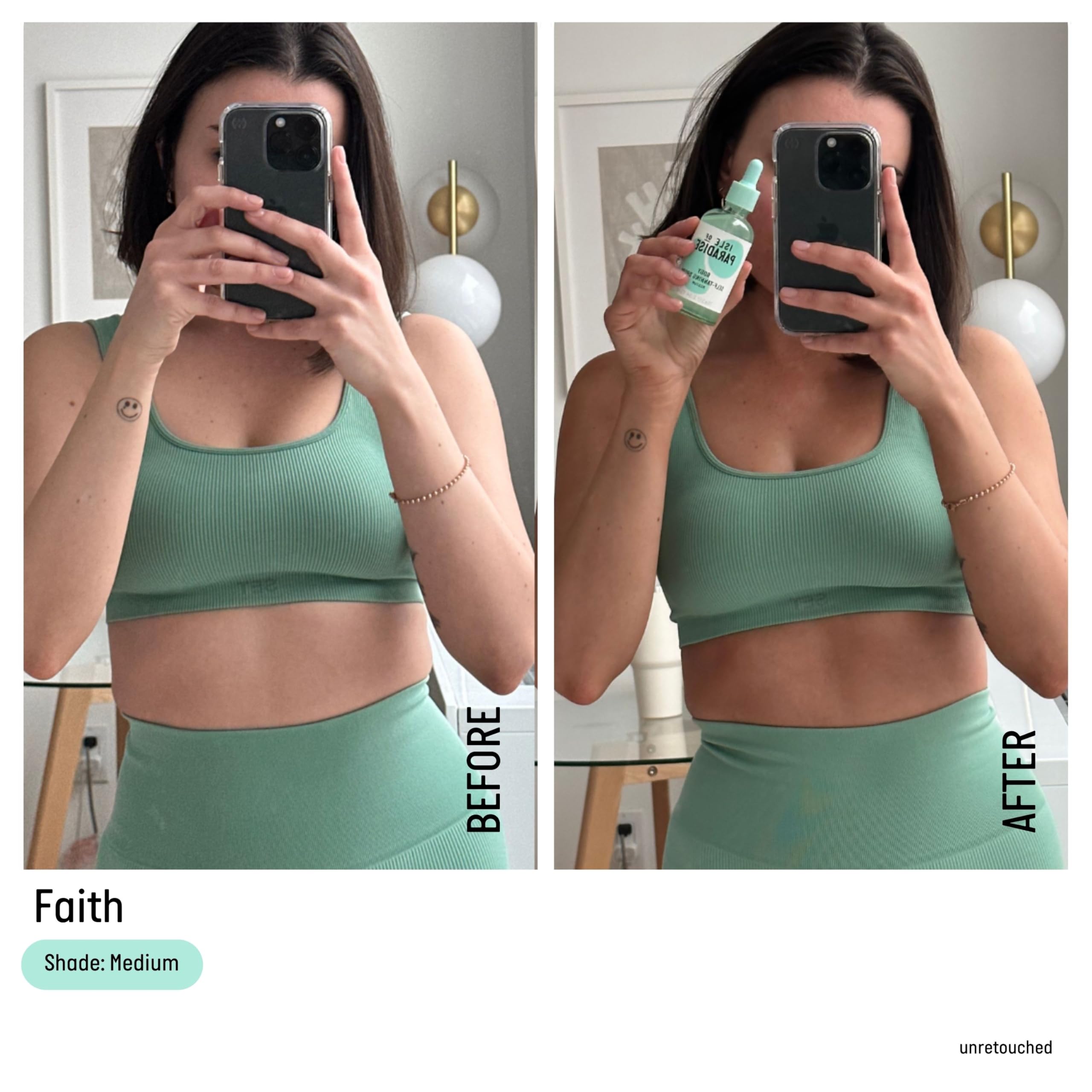 Isle of Paradise Green Self-Tanning Body Drops for Medium Skin Tones, 75ml 3