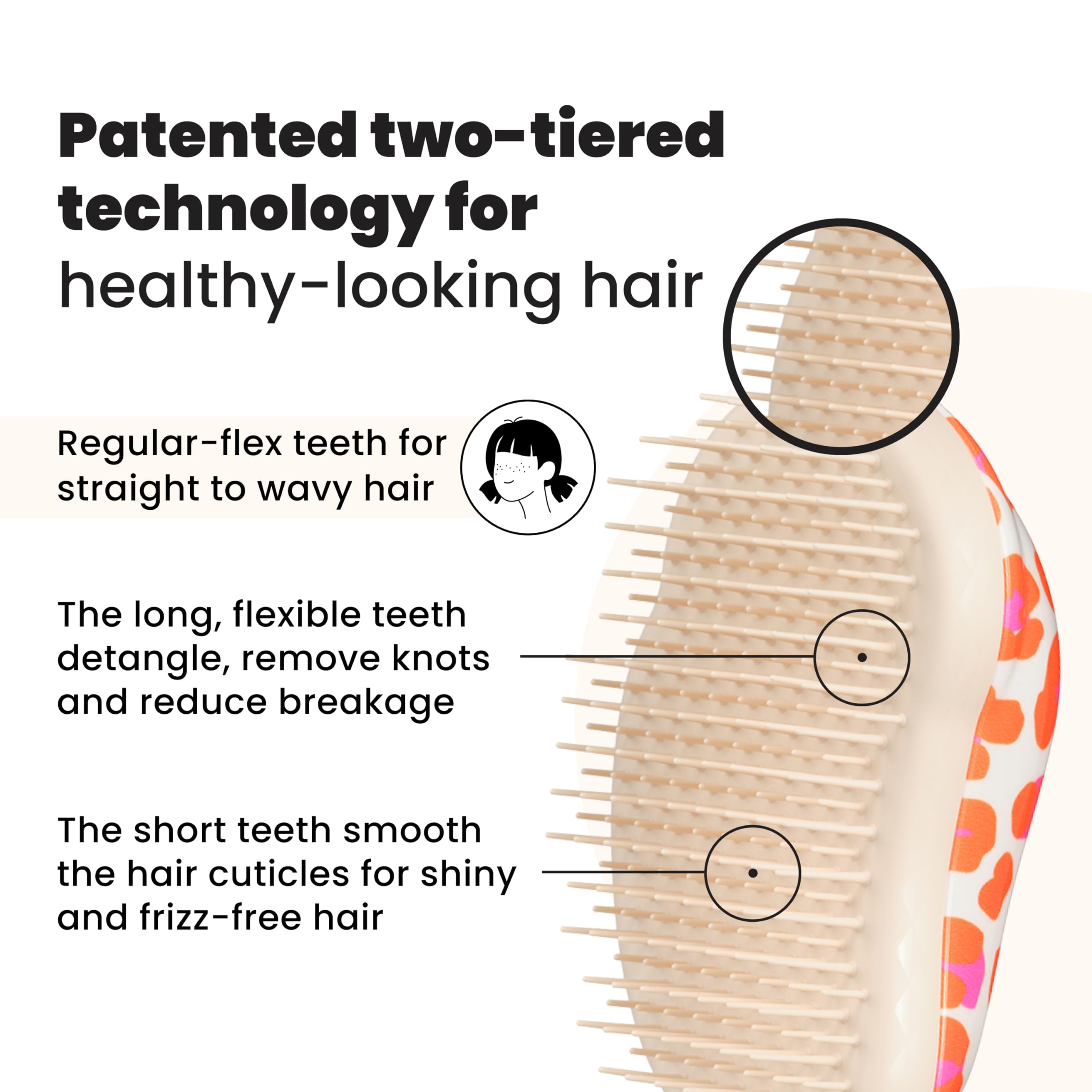 Tangle Teezer Mini Original Hairbrush for Wet & Dry Hair Detangling 2