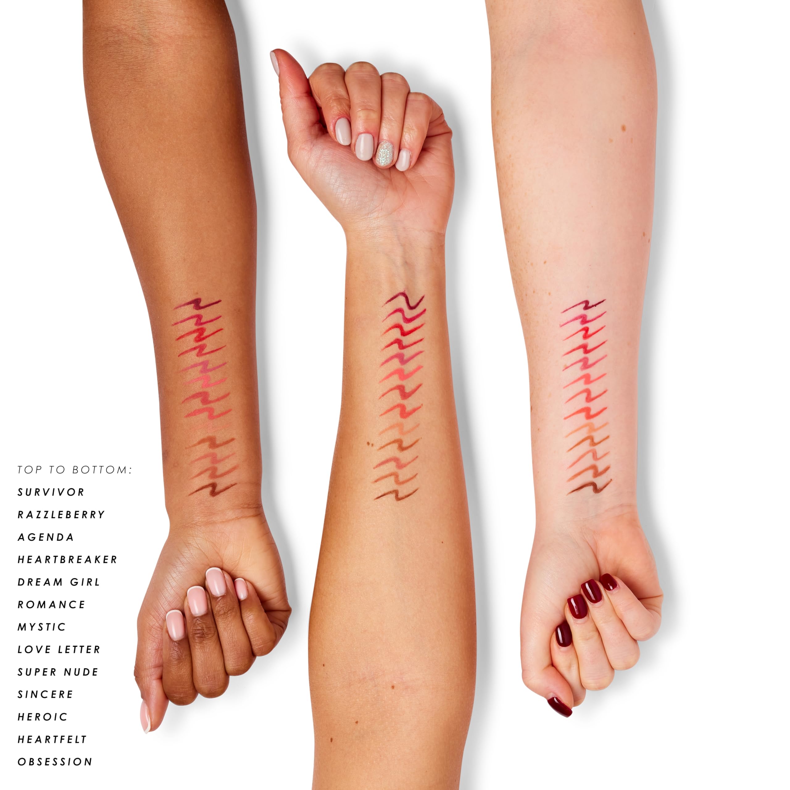 MUA Makeup Academy Intense Colour Lip Liner - Shade Survivor - Highly Pigmented & Precise Definition 4