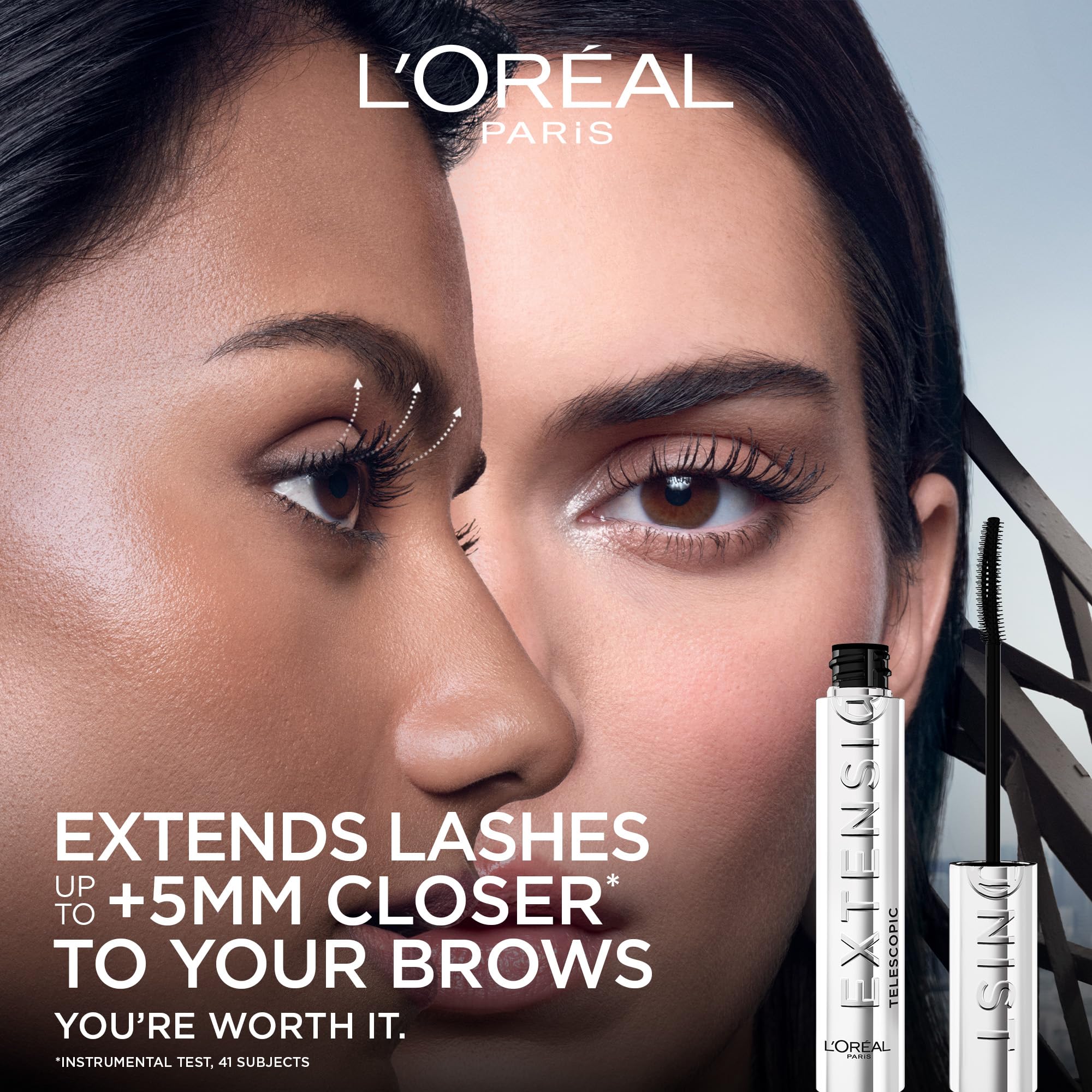 L'Oréal Paris Telescopic Extensionist Mascara for Extended Length, Volume, and Curl
