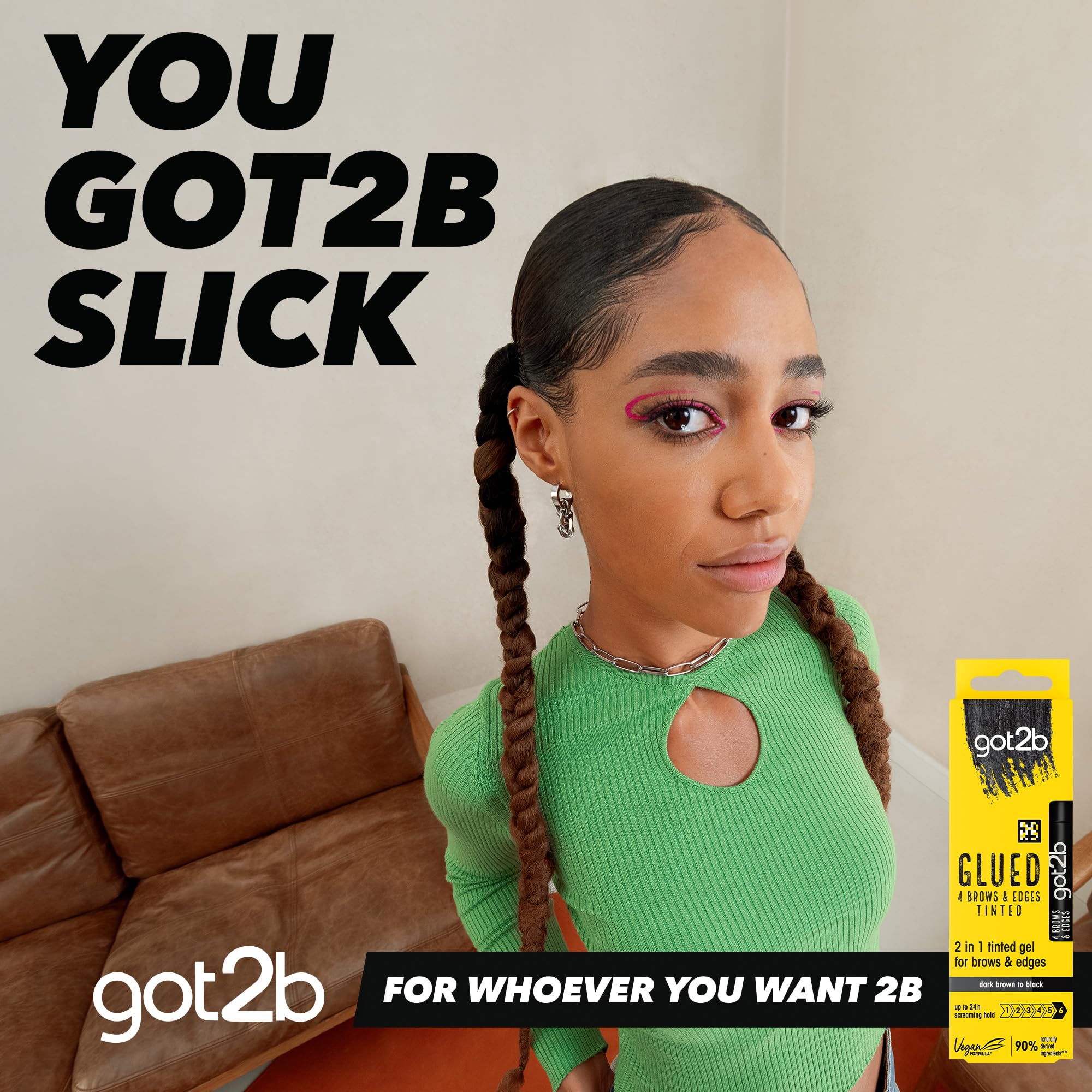 got2b Glued 4 Brows & Edges Tinted Gel 2 in 1 Buildable Colour Dark Brown to Black 16ml 5