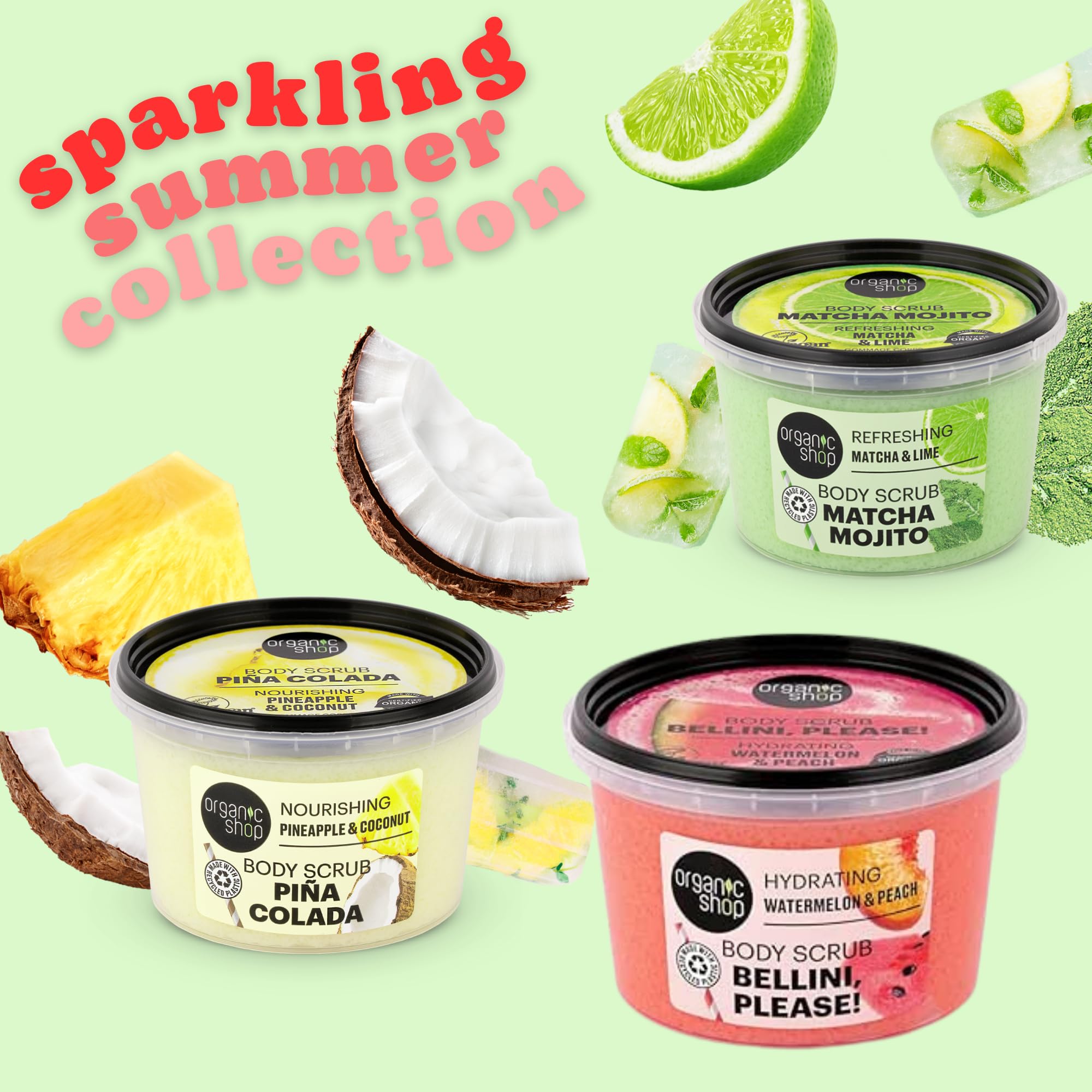 Organic Shop Nourishing Pina Colada Body Scrub with Pineapple & Coconut 250ml 7