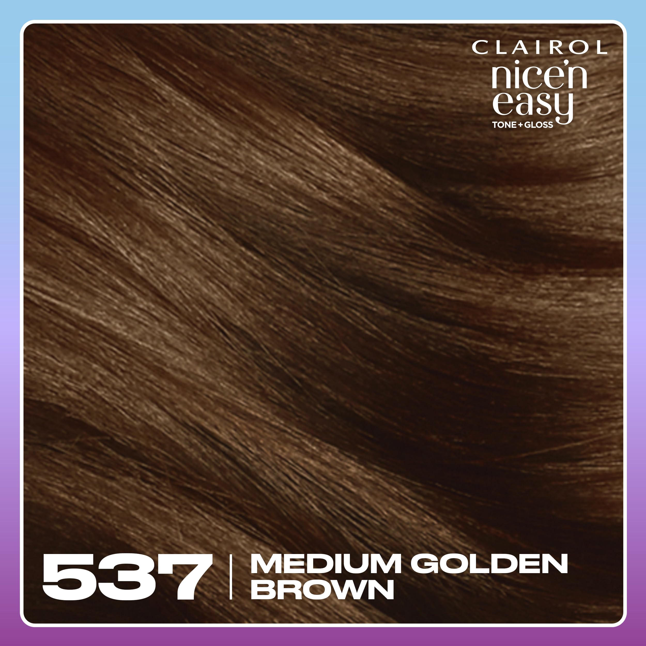 Clairol Nice'n Easy Tone+Gloss Semi Permanent Hair Dye - 537/78 Medium Gold 4