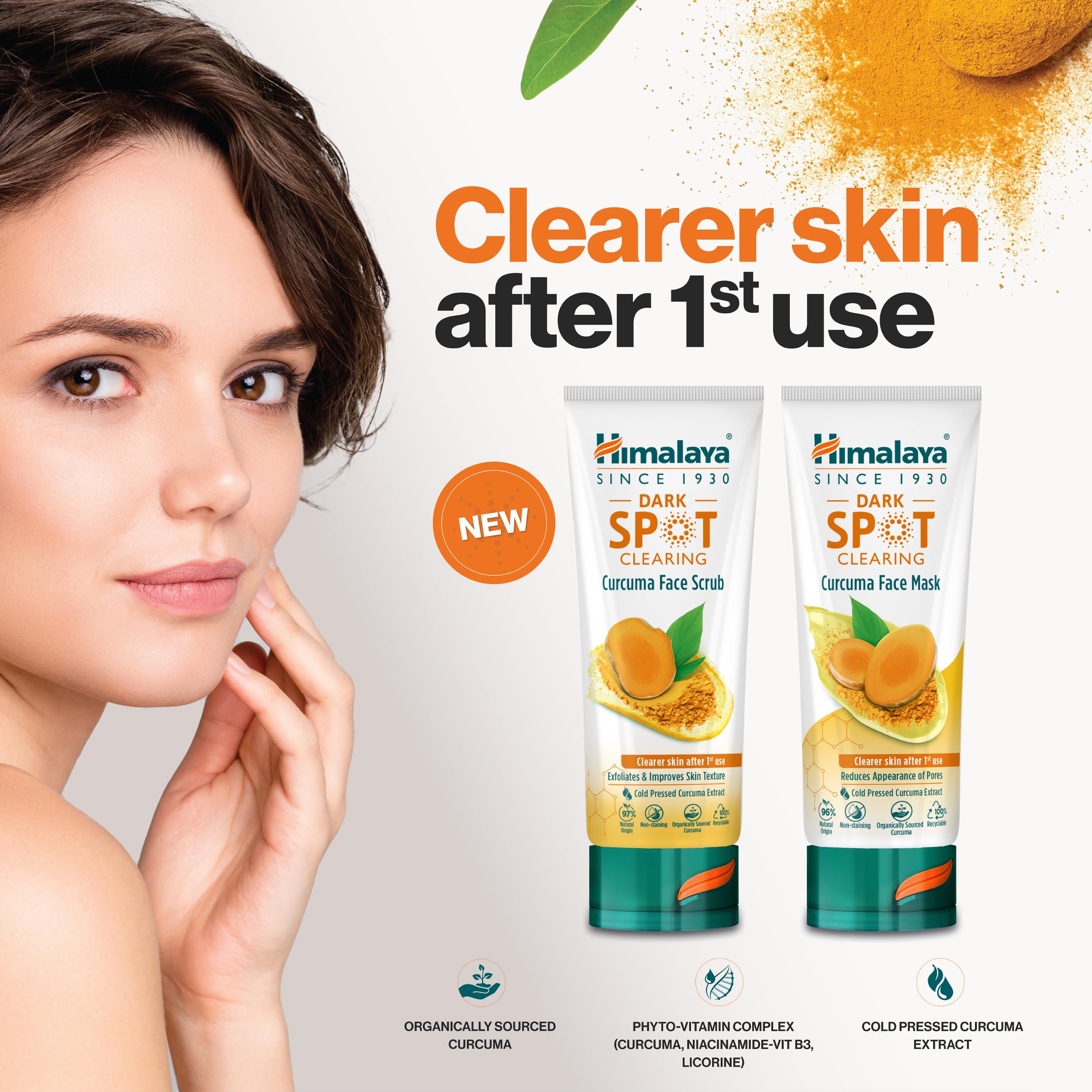 Himalaya Dark Spot Clearing Turmeric Face Mask with Niacinamide and Licorice 4