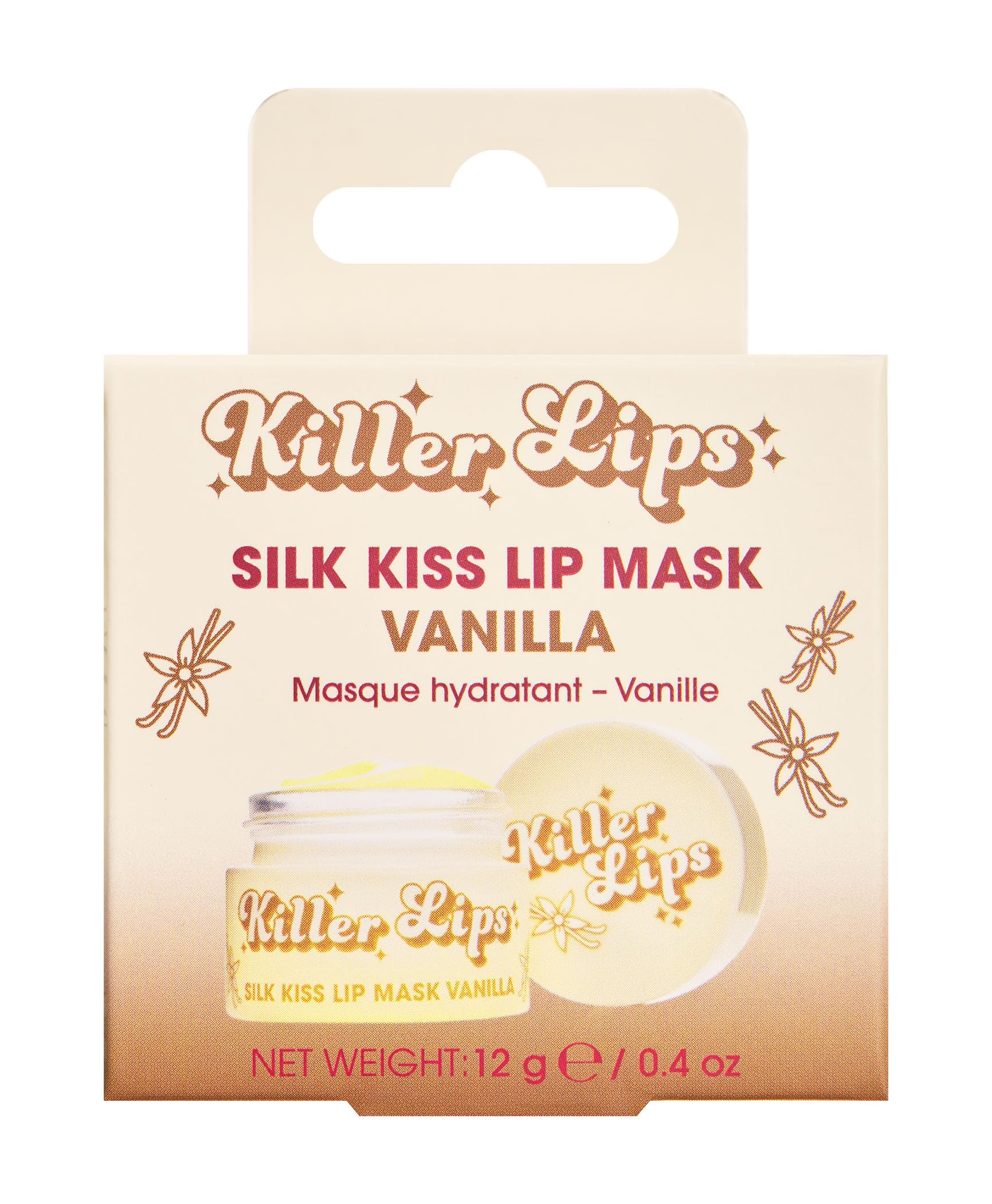 Killer Lips Silk Kiss Lip Mask - Vanilla Scented Overnight Hydration 10g