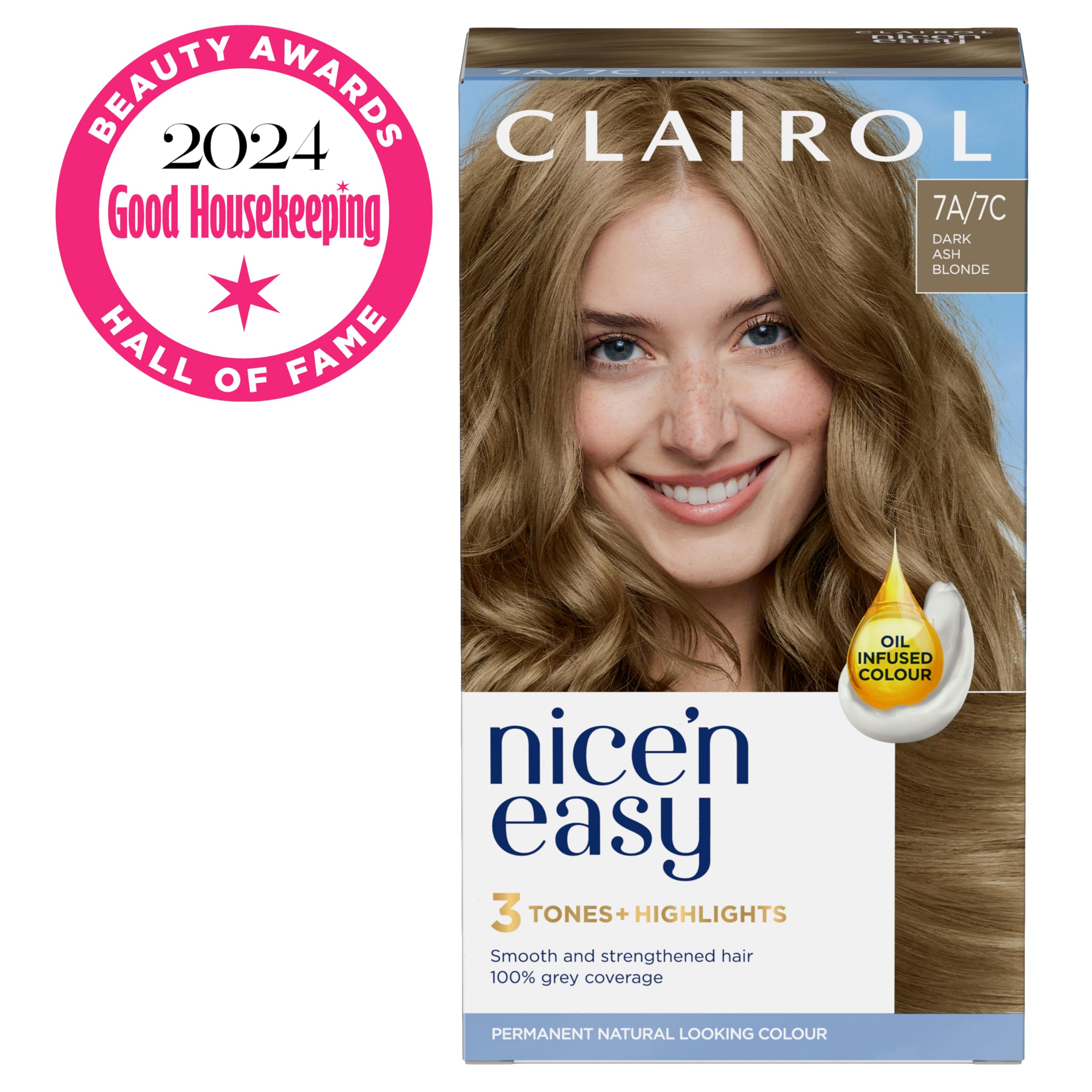 Clairol Nice'n Easy Permanent Hair Dye Crème - Oil Infused, Natural Looking Color