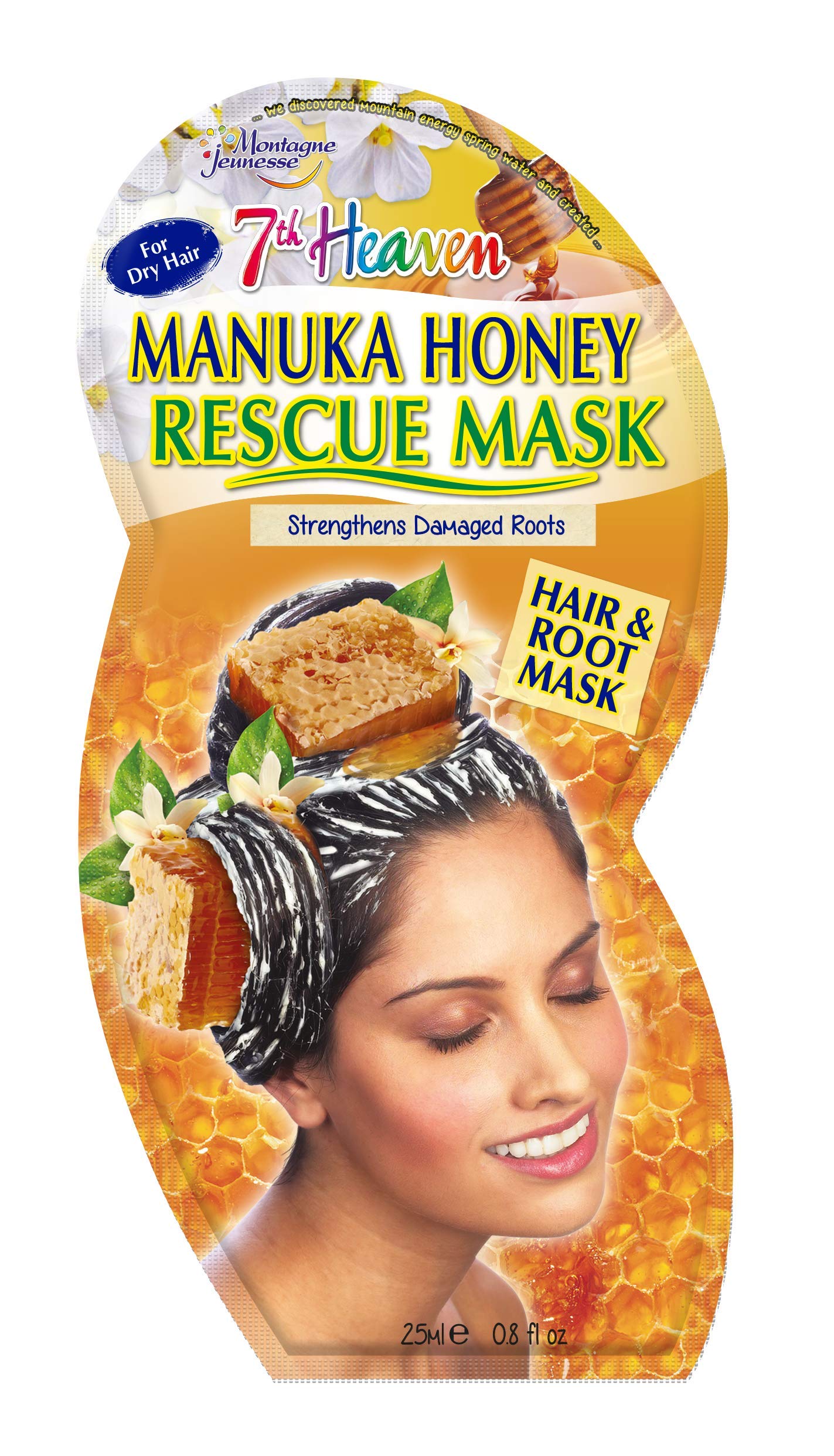 7th Heaven Manuka Honey Hair Rescue Masque 25ml with Abyssinian Oil
