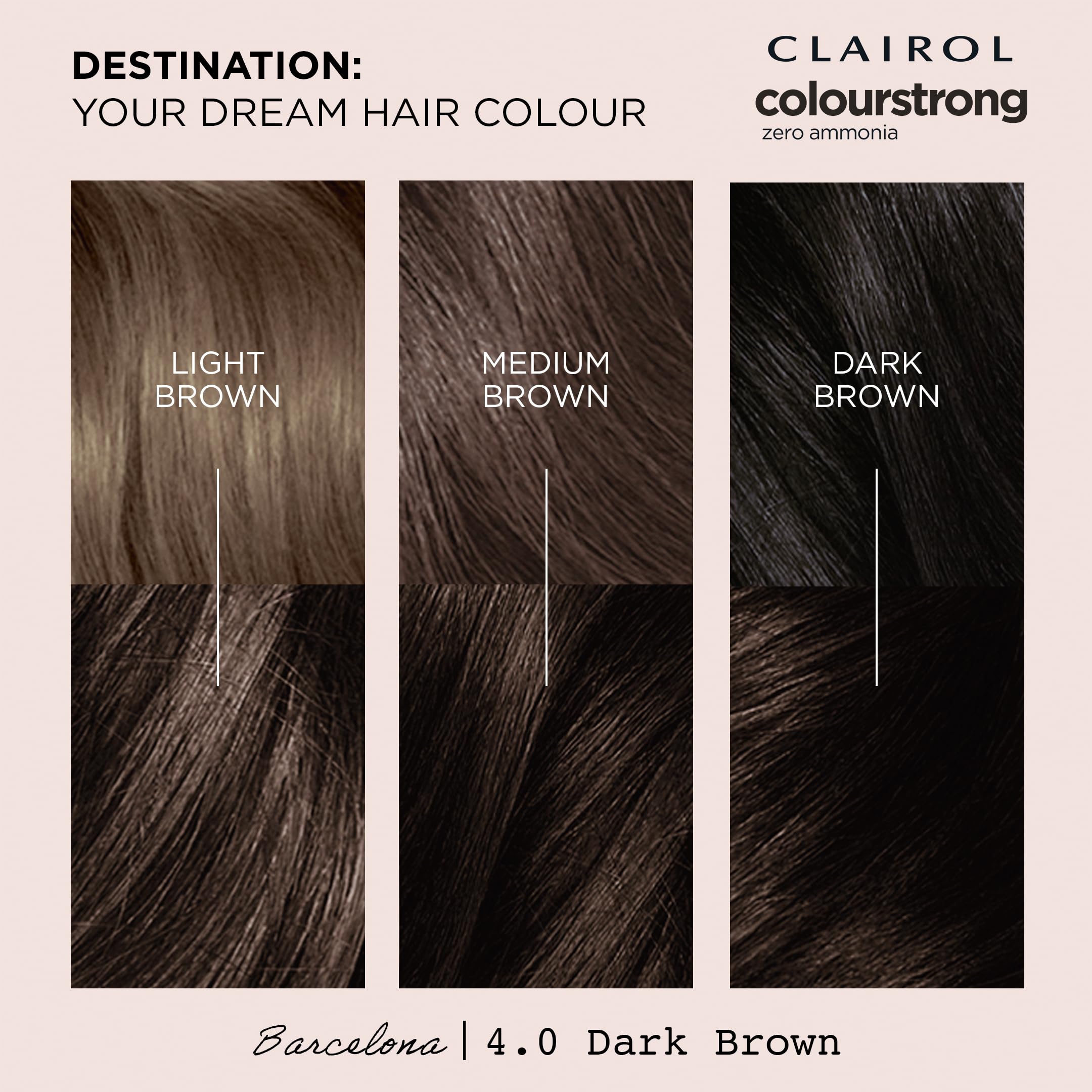 Clairol Colour Strong Permanente Haarfarbe - 4.0 Dunkelbraun