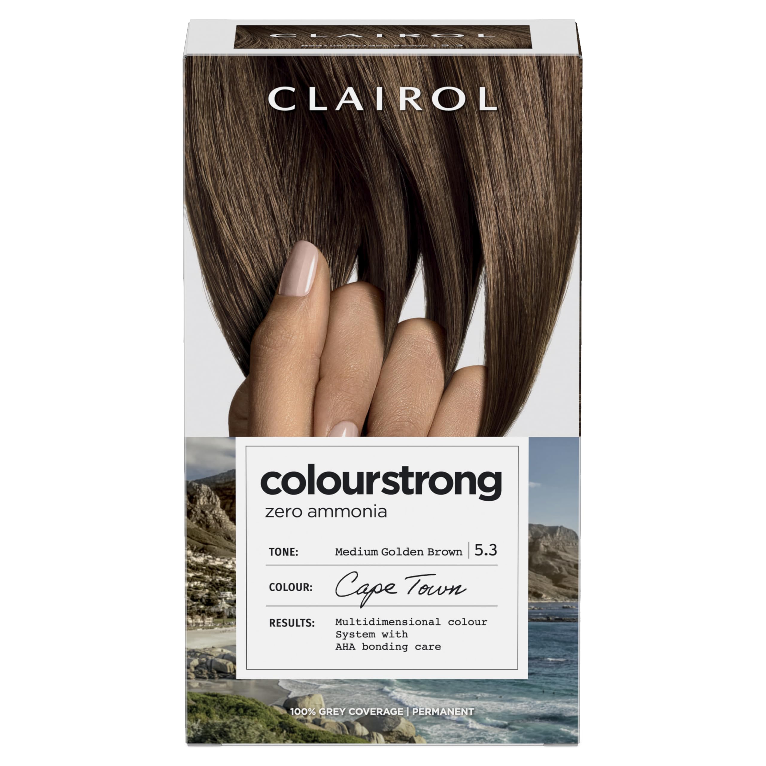 Clairol Colour Strong Permanente Haarfarbe – 5.3 Mittelgoldbraun