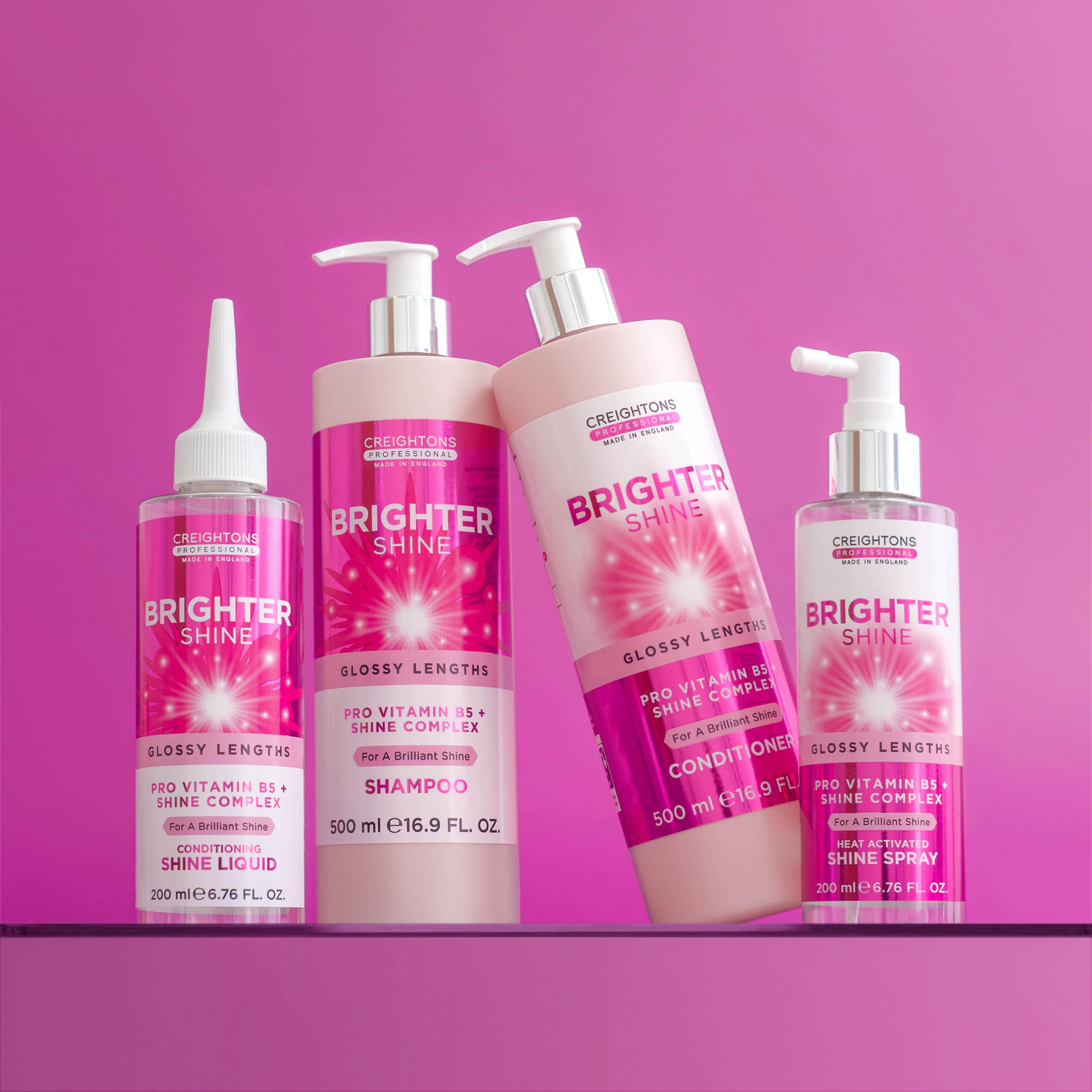 Creightons Professional Brighter Shine Heat Activated Styling Spray 200ml for Radiant Hair Gloss 6
