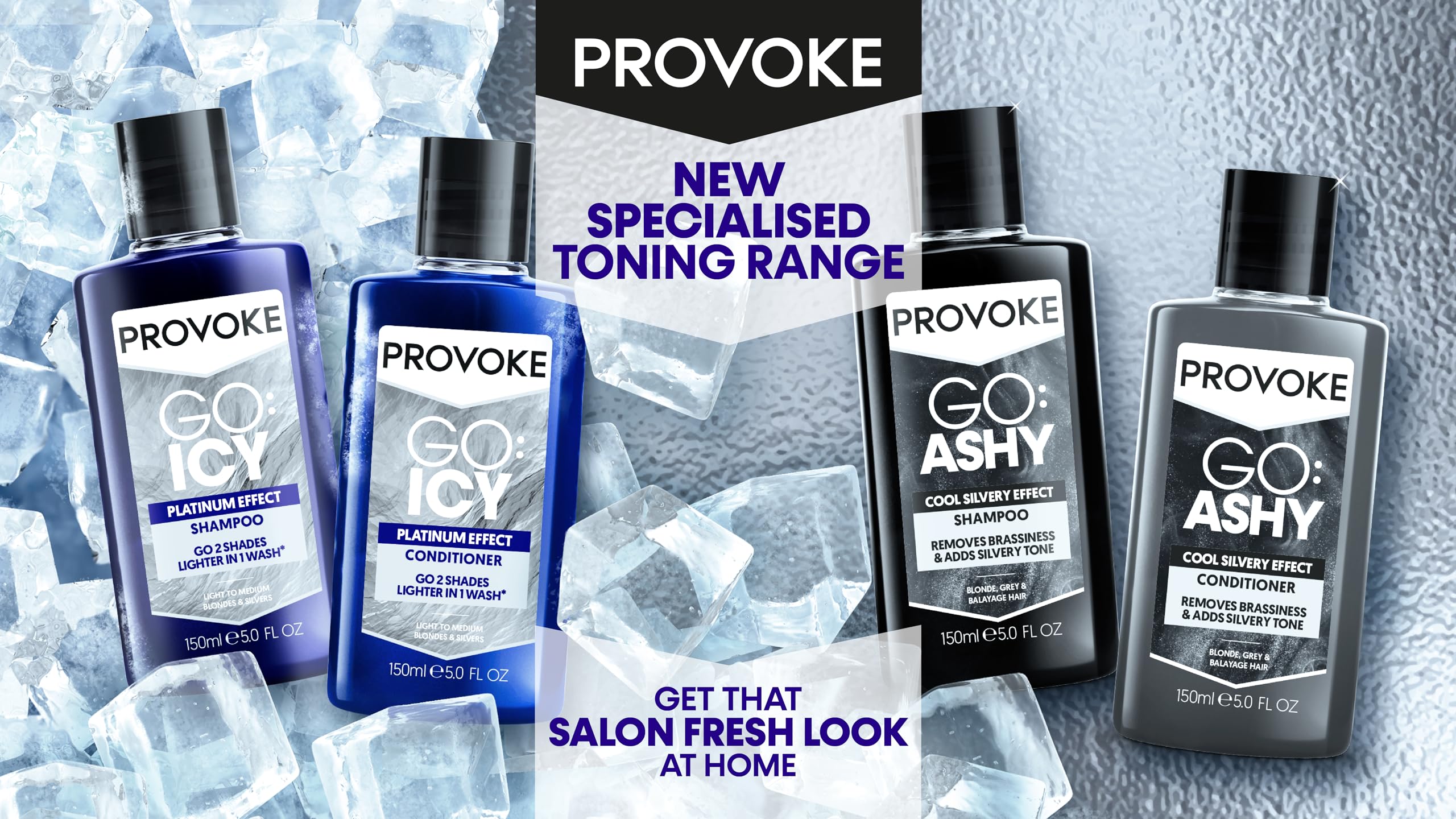 PROVOKE Touch of Silver Go Icy Platinum Effect Conditioner 200ml for Icy Look 3