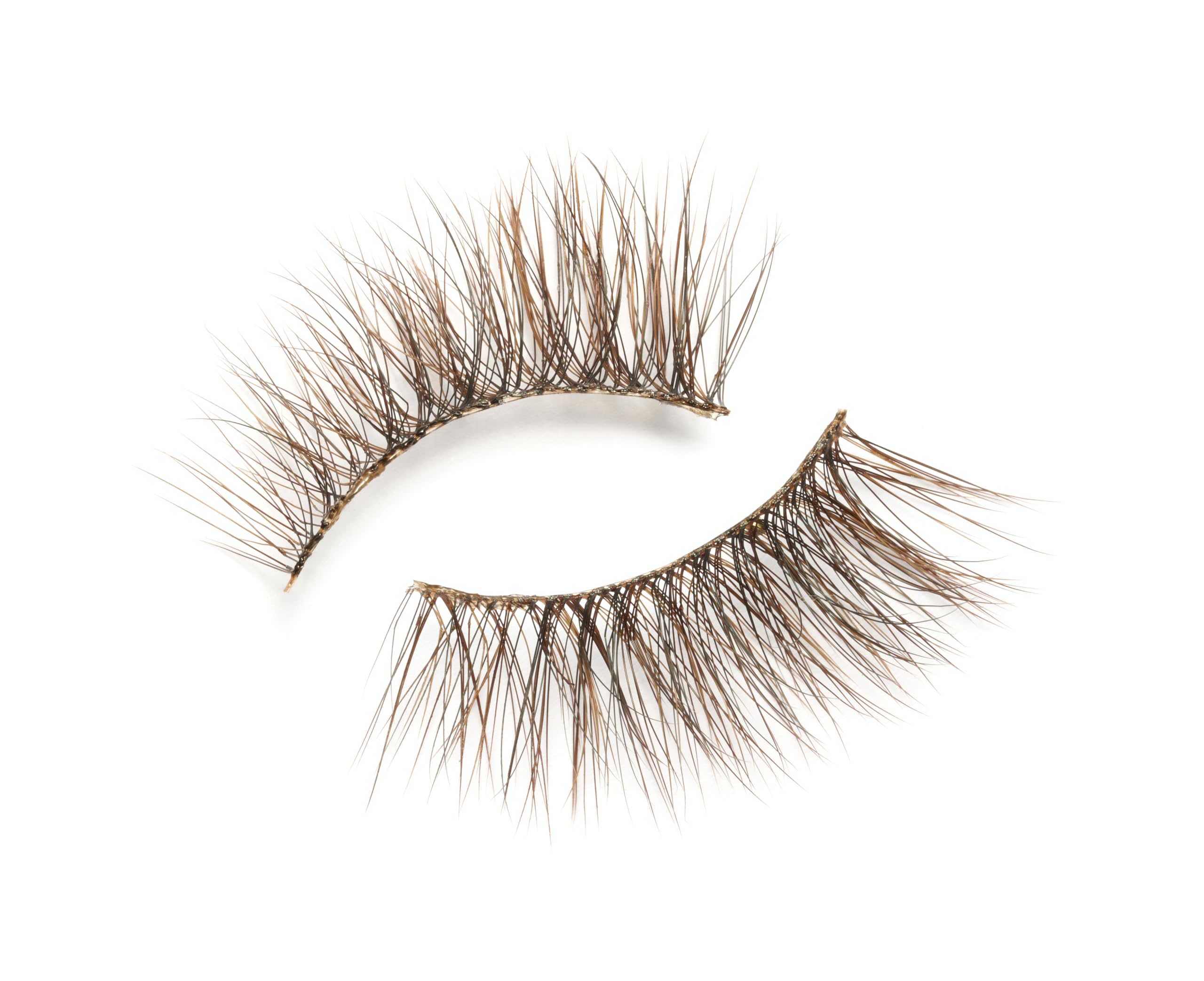 Eylure 3/4 Length No. 028 False Lashes Brown/Black - Natural Wispy Look 5