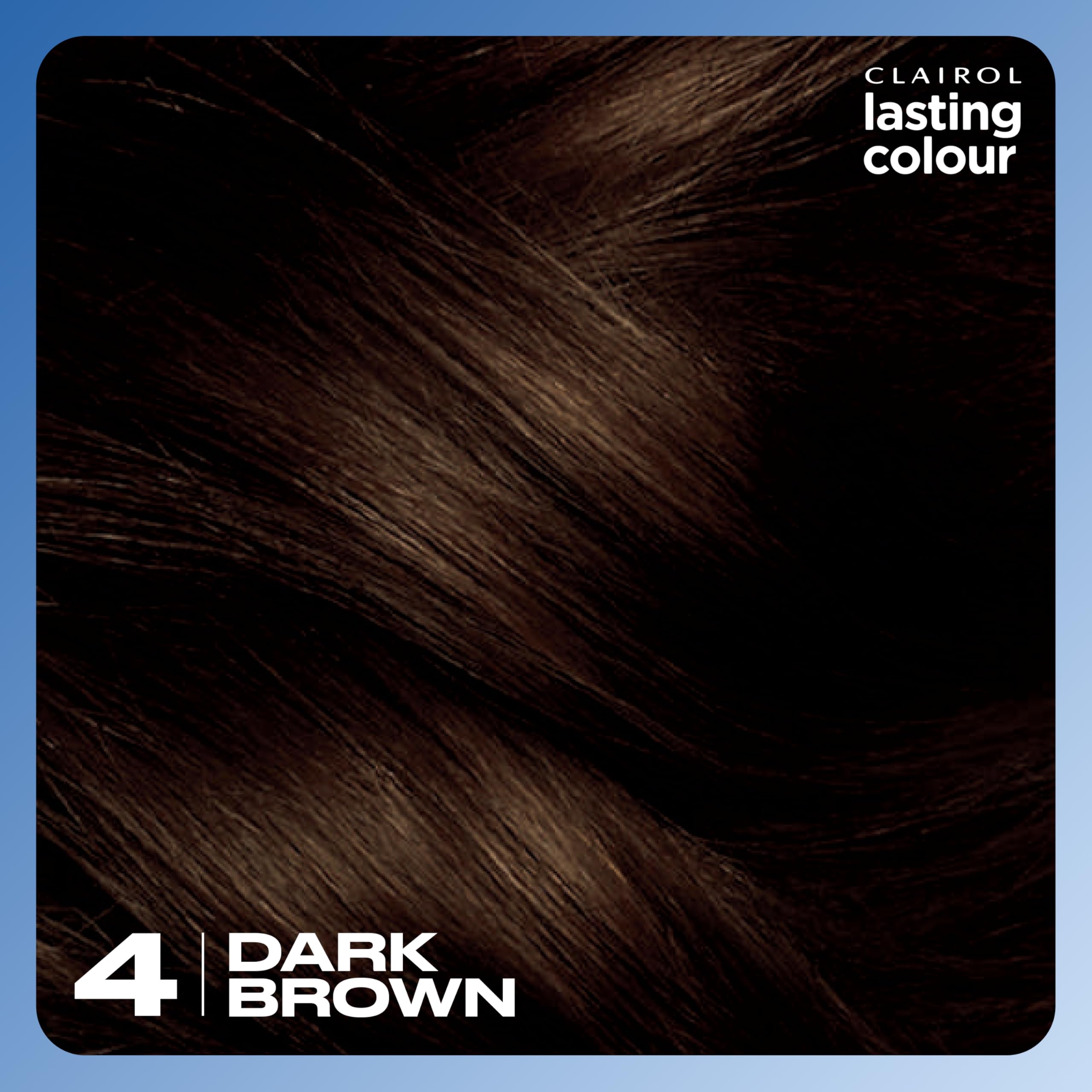 Clairol Lasting Colour Permanent Hair Dye - 4 Dark Brown | Perfect Grey Coverage 7