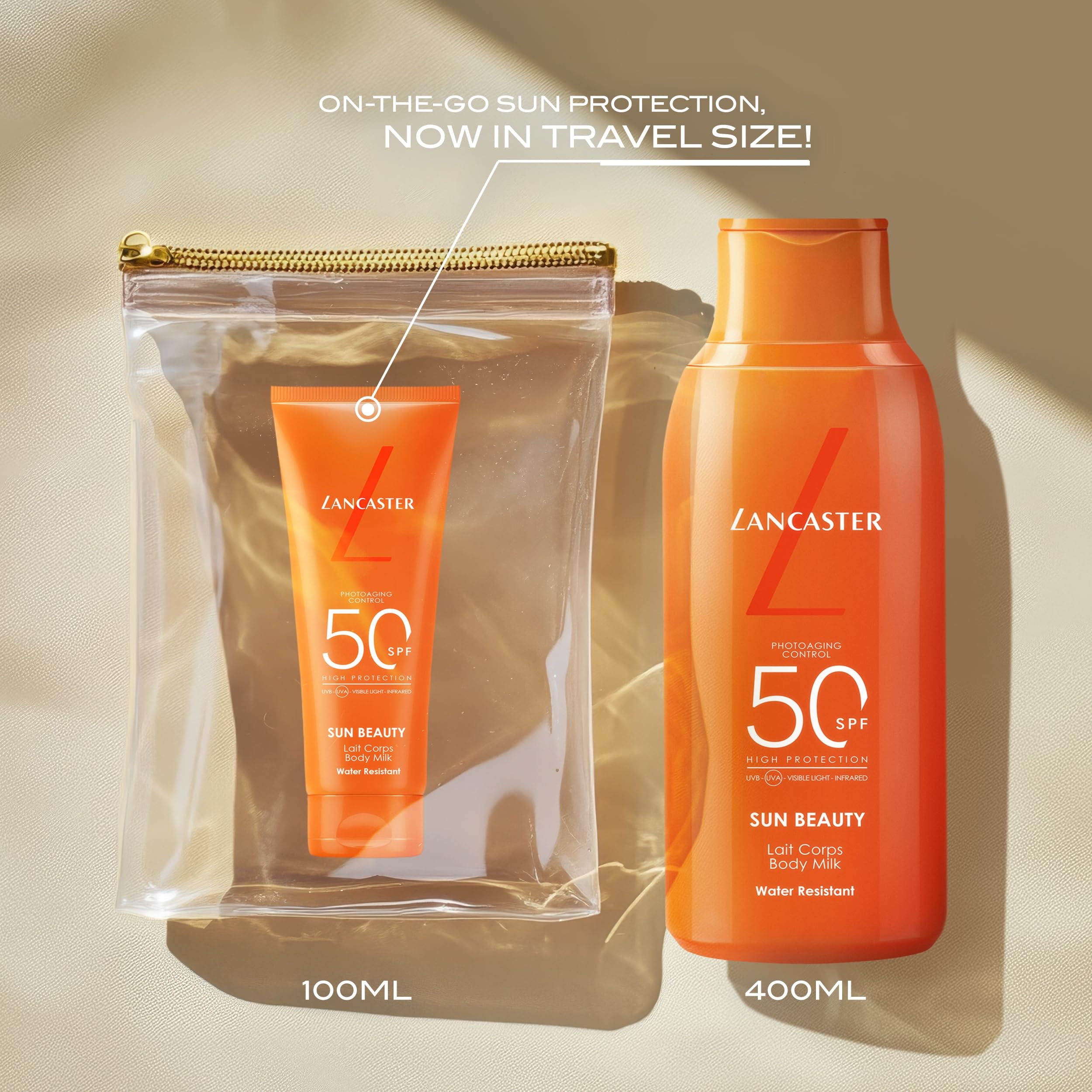 Lancaster Sun Beauty Body Milk SPF30 for Photoaging Control, Broad Spectrum Protection, 400ml 7