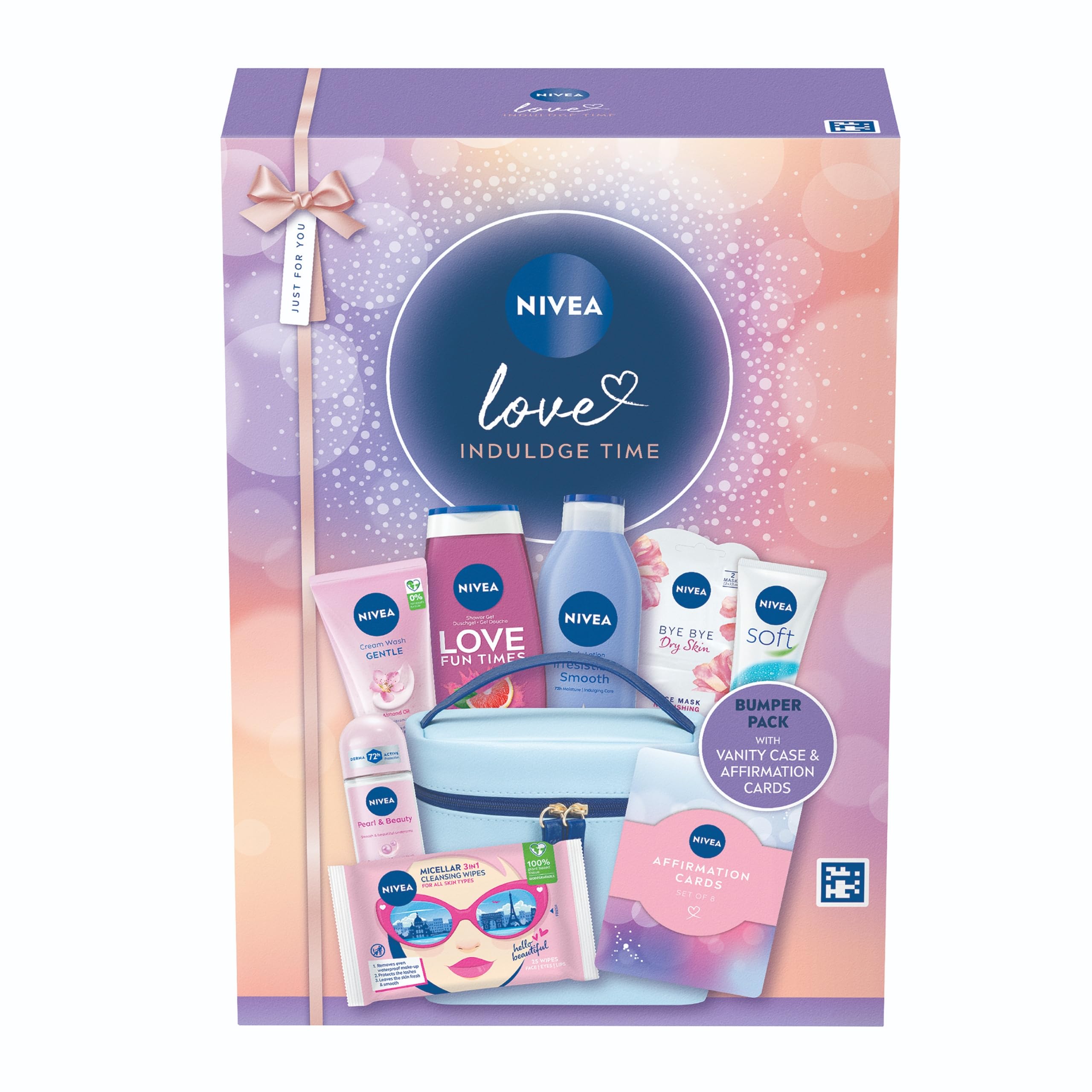 NIVEA Love Indulge Time Gift Set (9 Products) with Grapefruit Shower Gel & Body Lotion