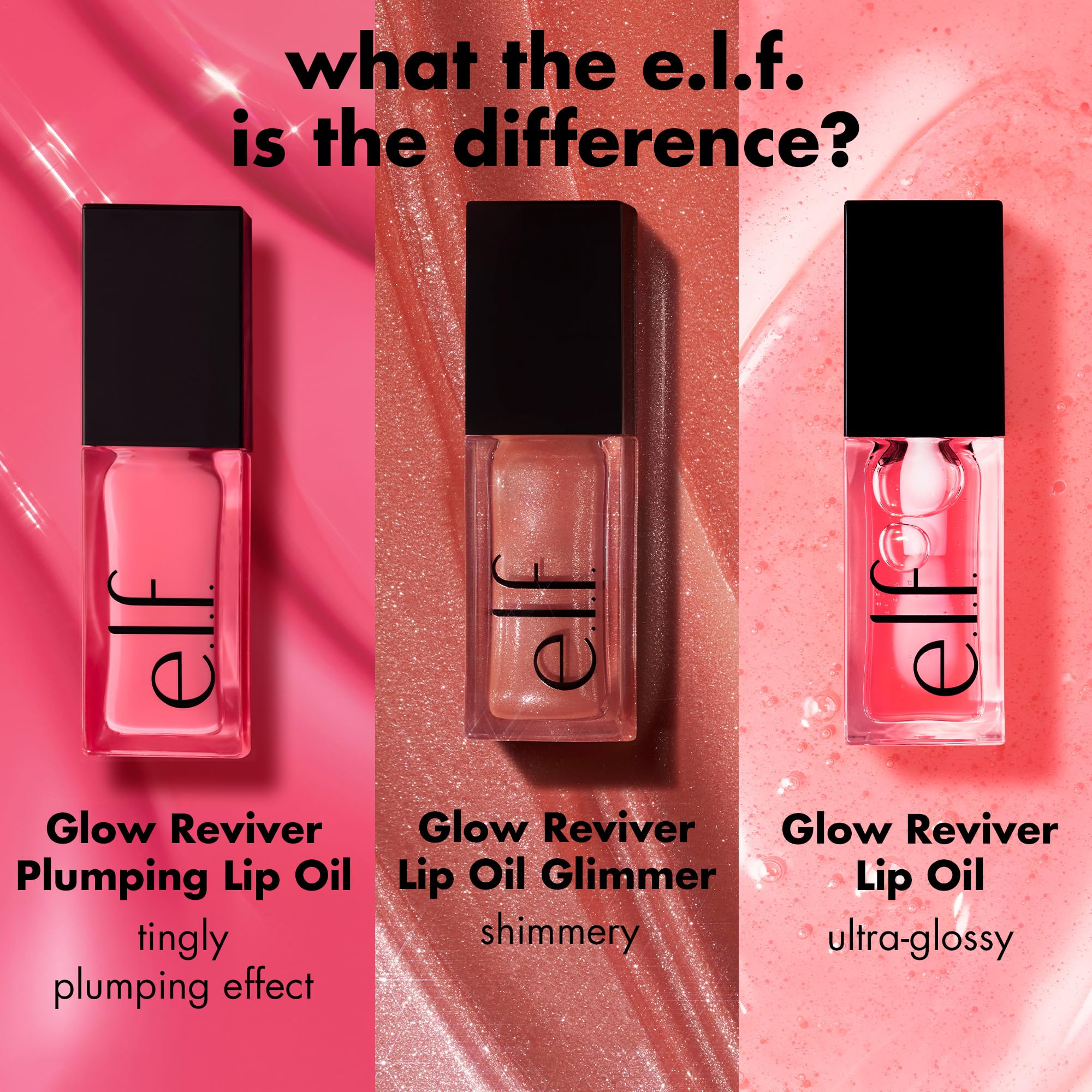 elf Glow Reviver Plumping Lip Oil, getönter Lippenaufpolsterer für ein hochglänzendes, volles Finish, angereichert mit Jojobaöl, vegan und tierversuchsfrei, Apricot Feelings 6