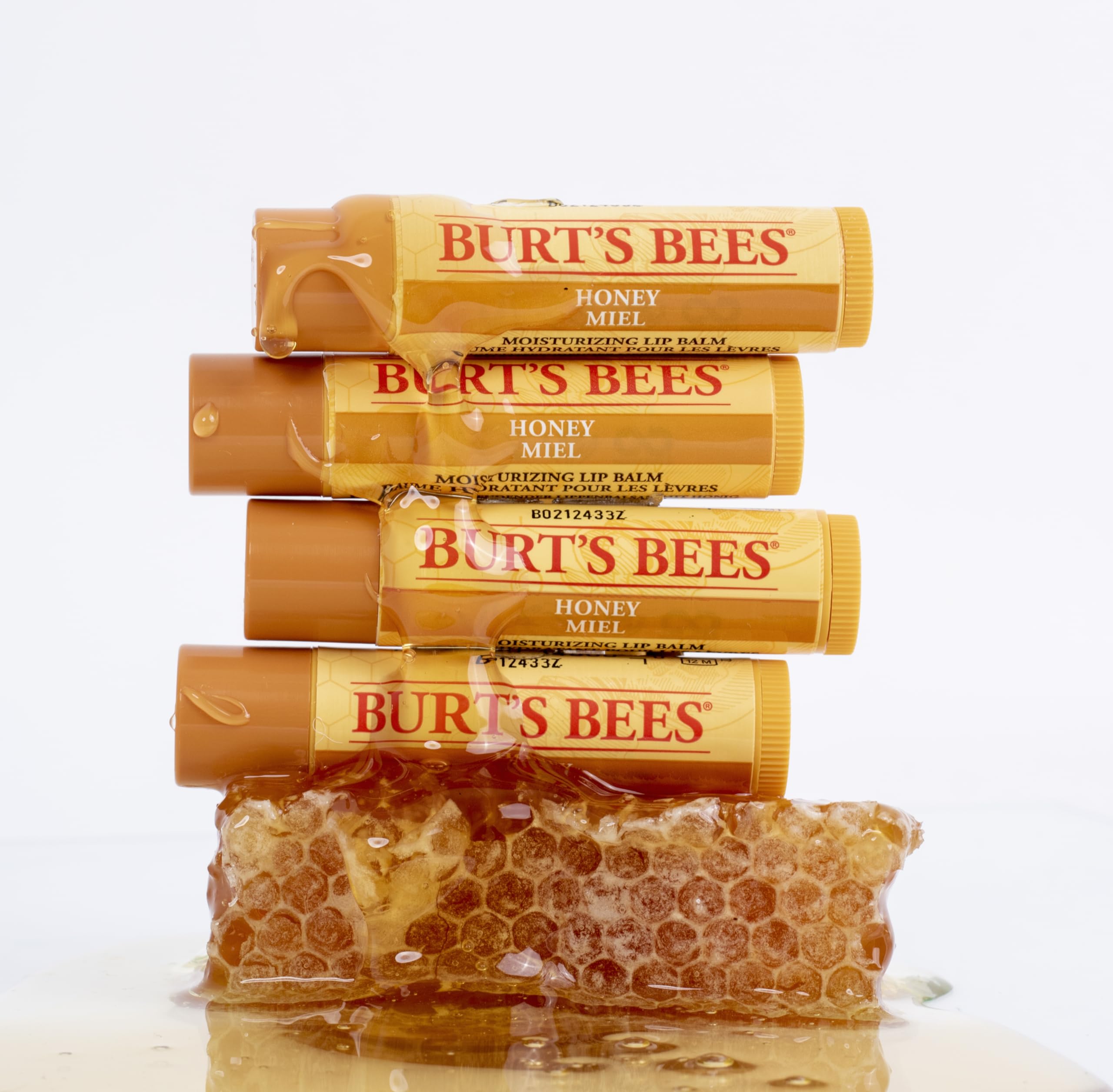 Burt's Bees 100% Natural Lip Balm with Honey and Vitamin E for Dry Lips 3
