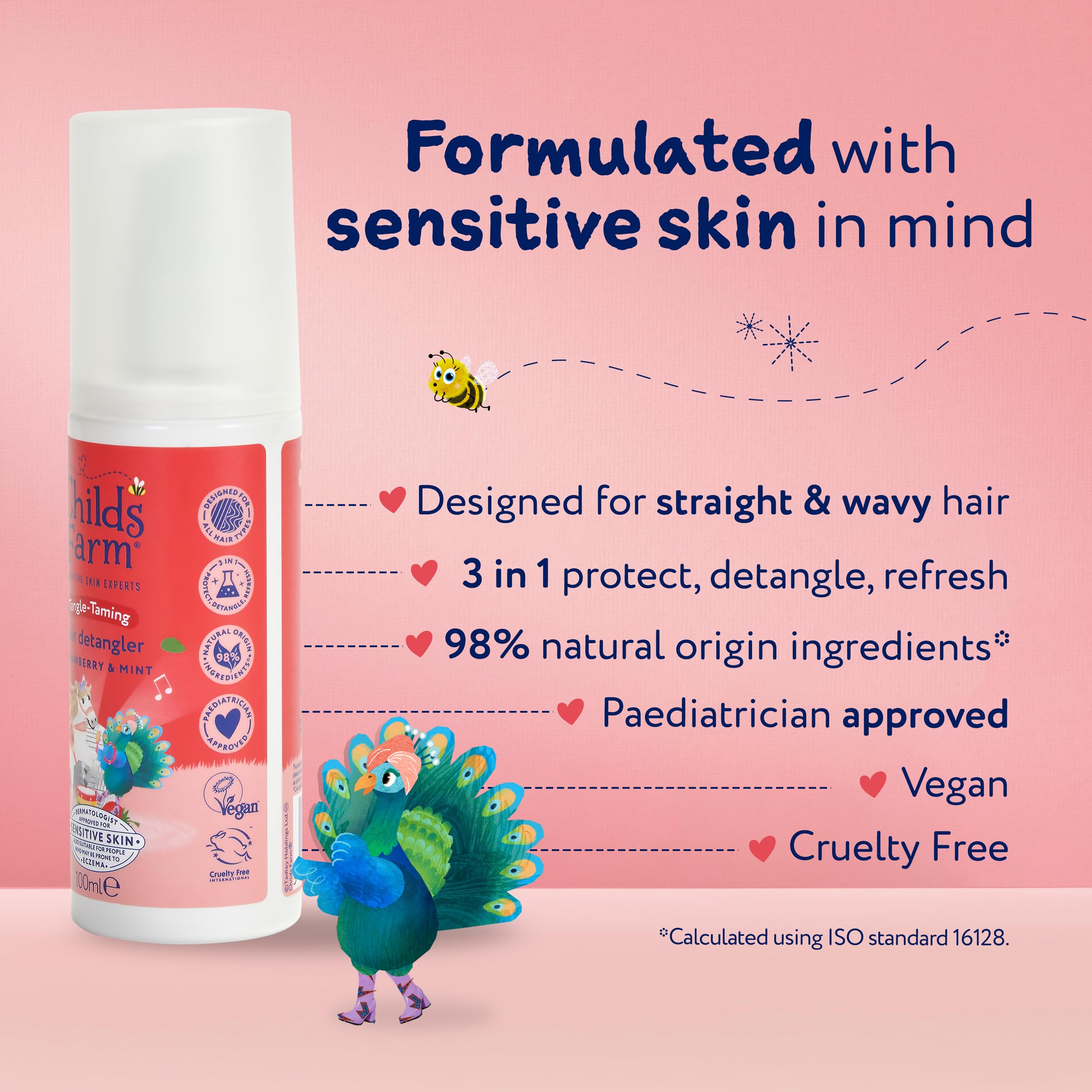 Childs Farm Tangle Taming Hair Detangler Spray with Heat Styling Protection 7