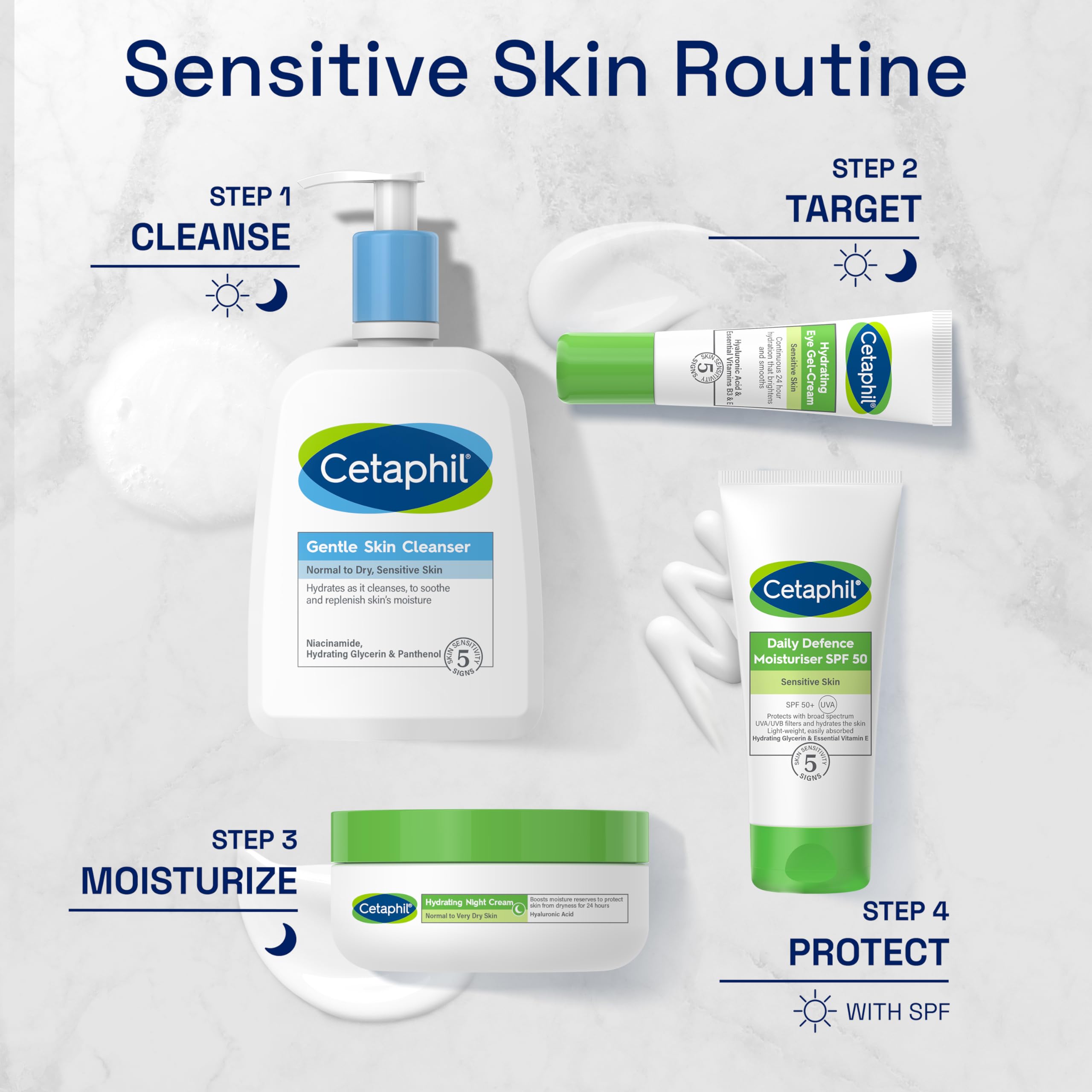 Cetaphil Hyaluronic Acid Night Cream, 50ml Moisturiser for Sensitive Skin 6