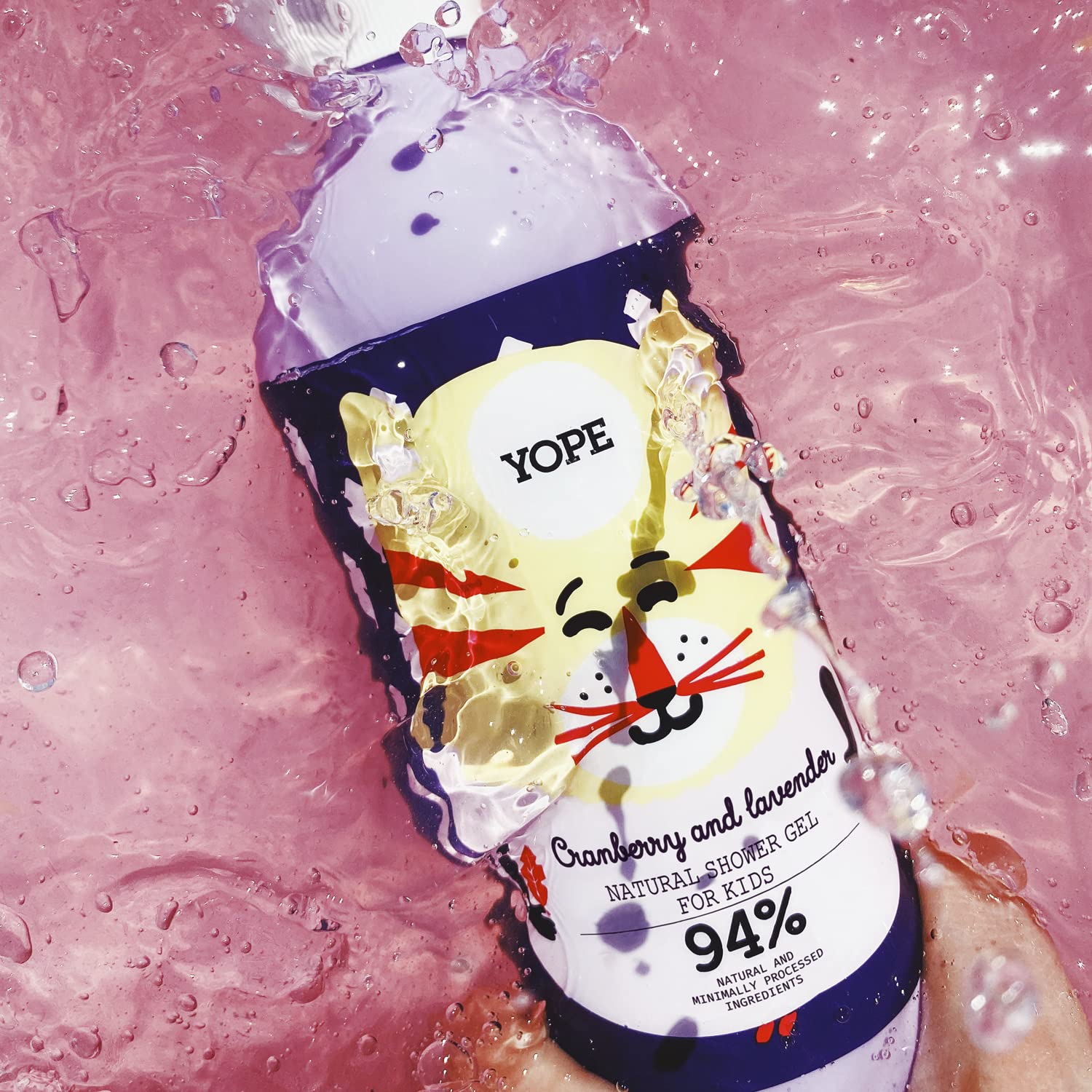 YOPE Natural Kids Shower Gel with Cranberry Extract and Vitamin C 3