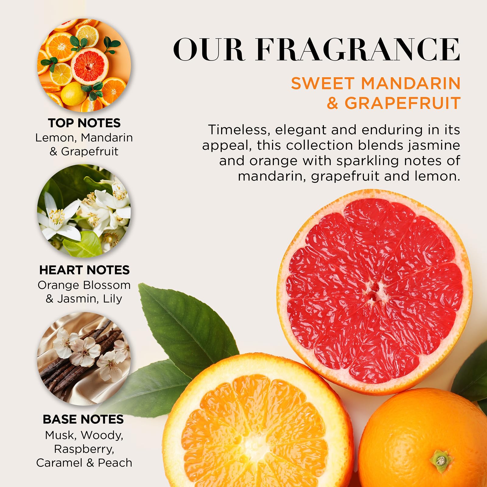 Baylis &amp; Harding Verwöhn-Körperpflege-Trio mit süßer Mandarine und Grapefruit (1 Stück) – Vegan 4