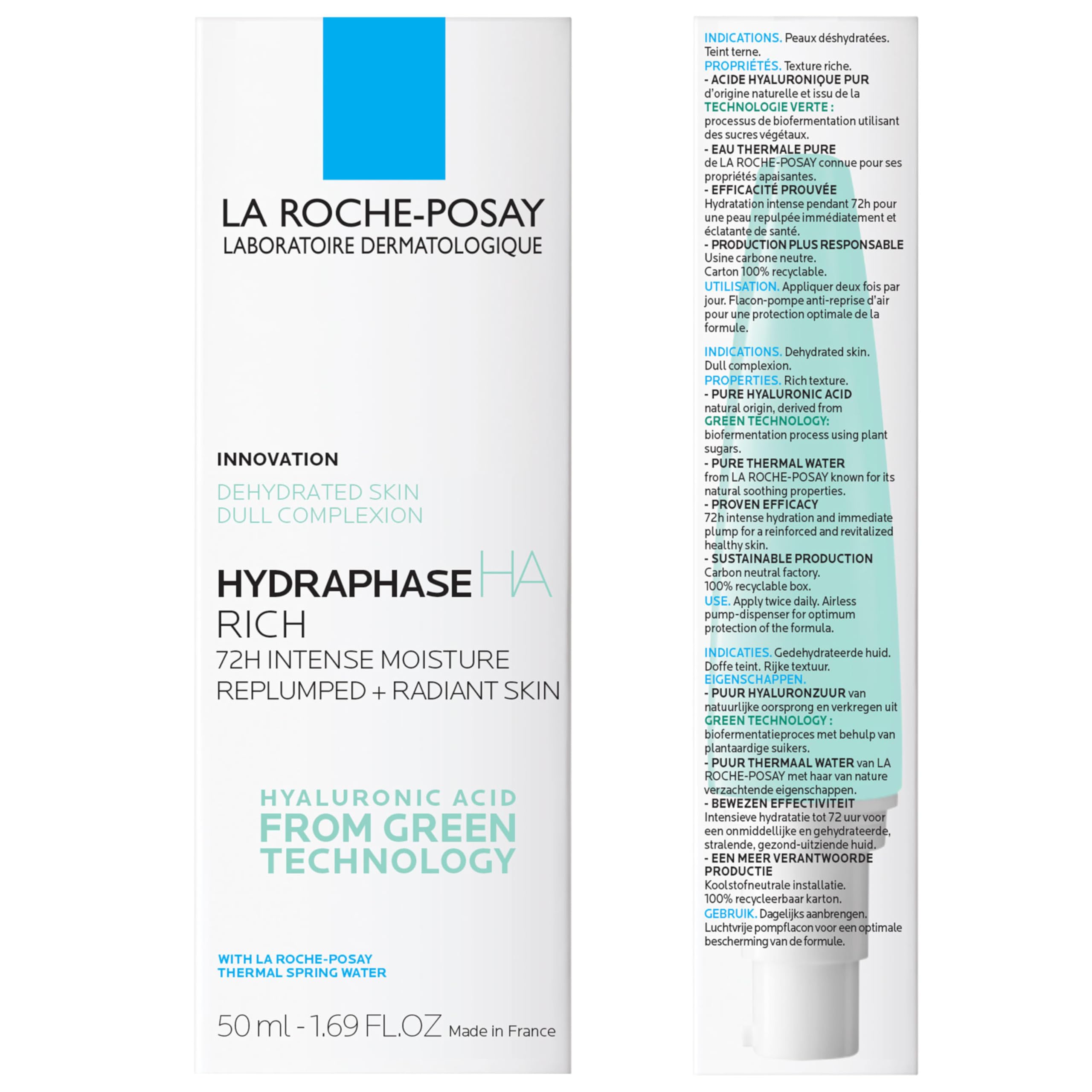 La Roche-Posay Hydraphase Riche Rich Moisturiser with Hyaluronic Acid 50ml 7