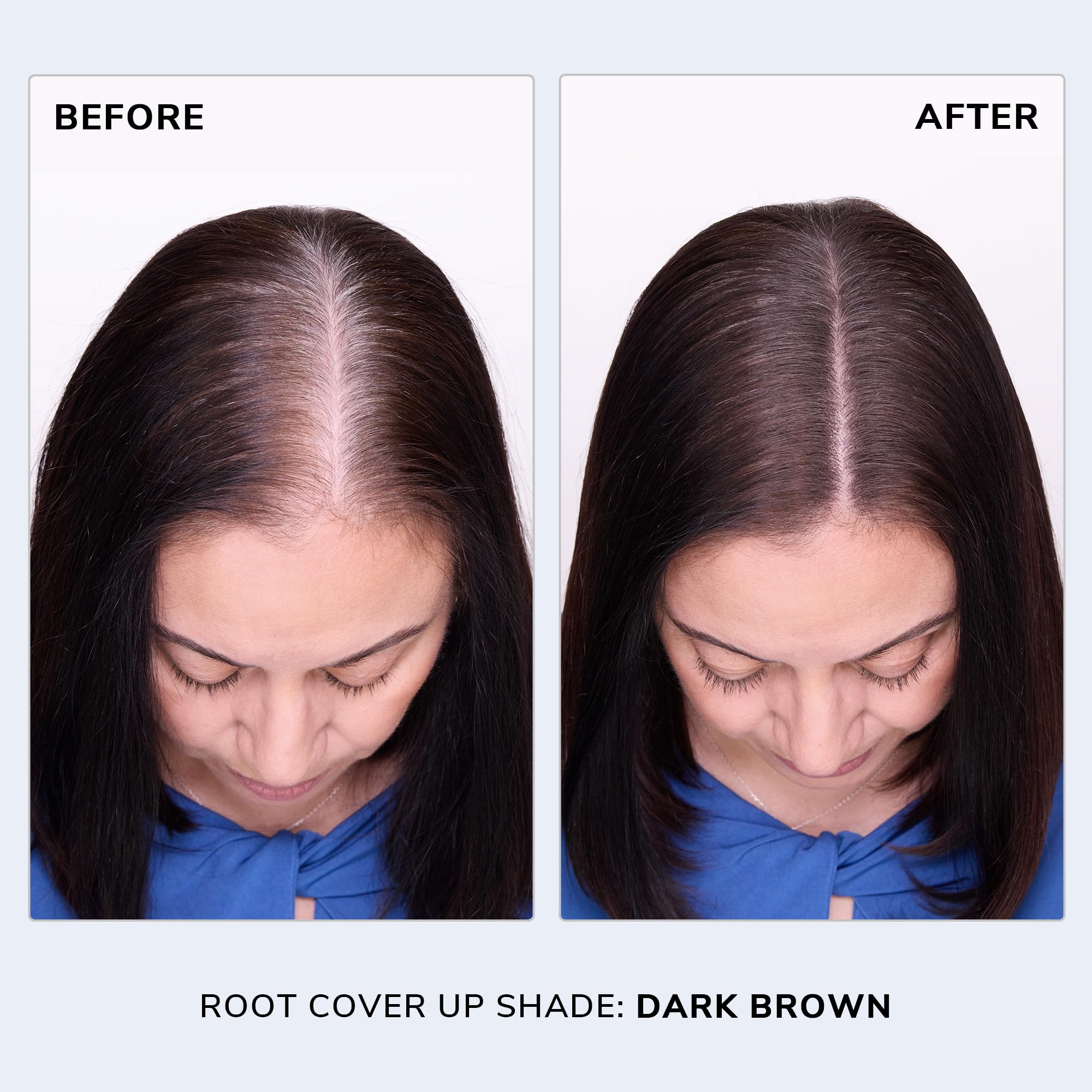 COLOR WOW Root Cover Up Powder, Dark Brown – Instant Grey Coverage & Hairline Fuller Look 3