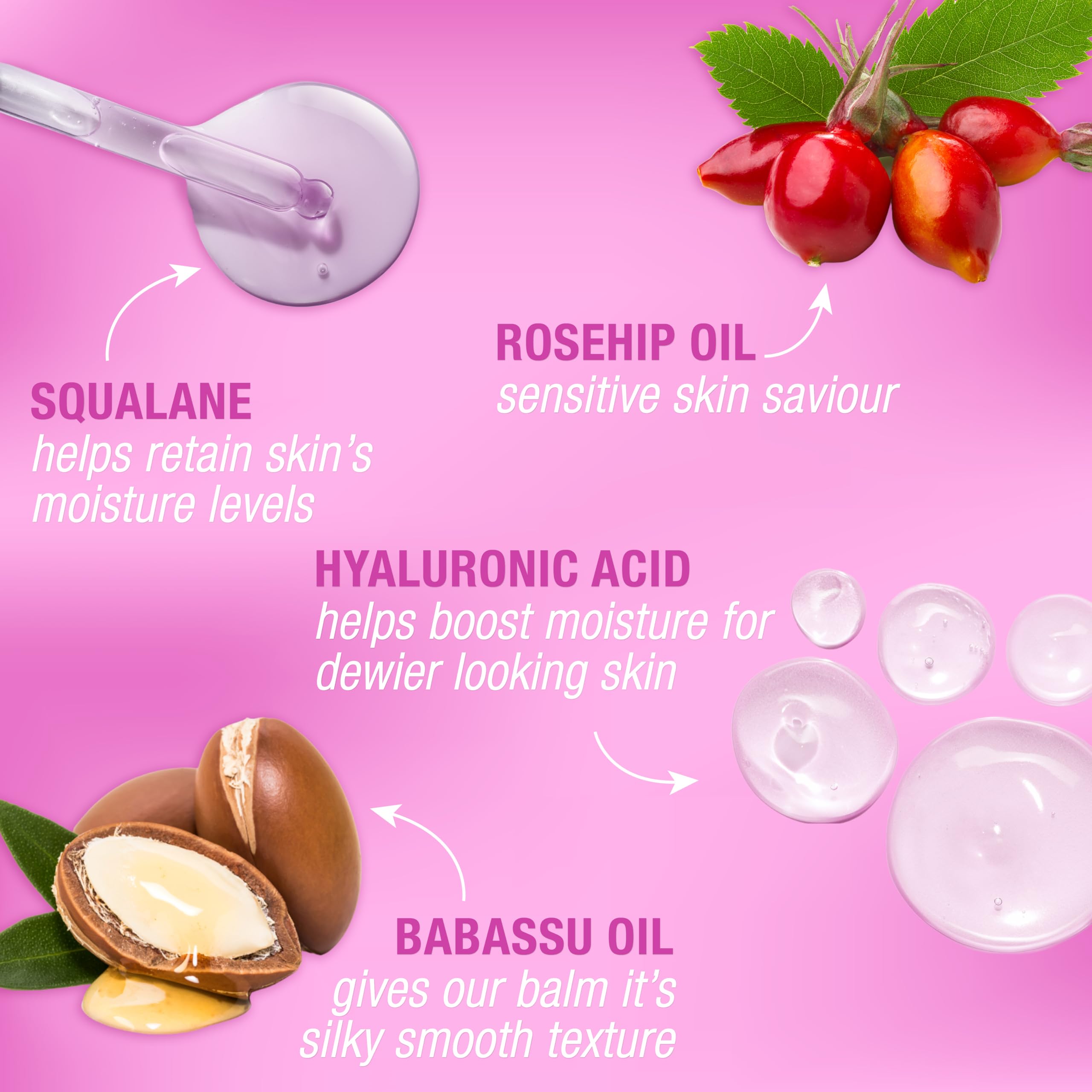 Super Facialist Rosehip Meltaway Cleansing Balm - Makeup Remover with Hyaluronic Acid 3