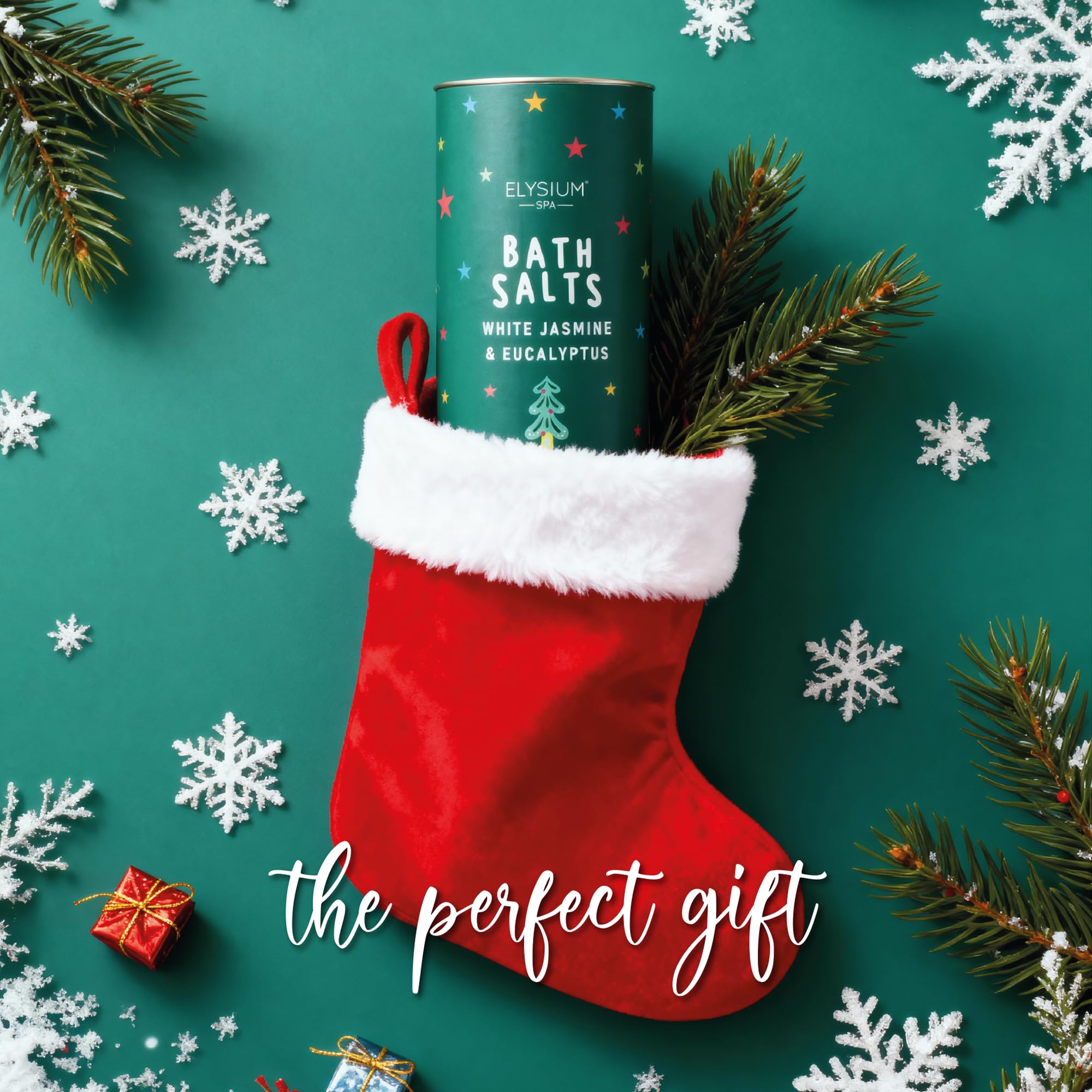 Elysium Spa Festive Bath Salts (600g) - Bergamot, Vetiver, Jasmine & Eucalyptus 6