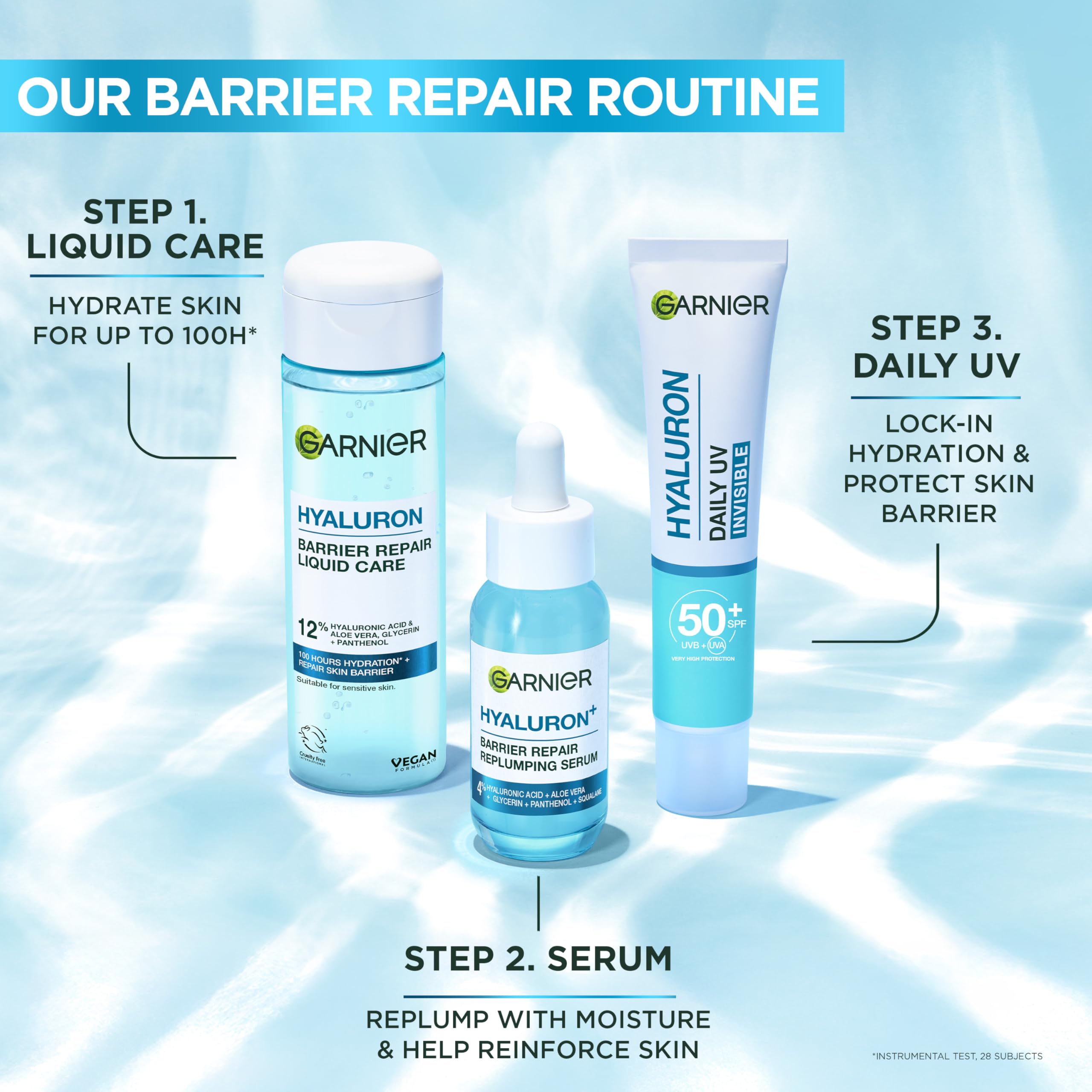 Garnier Hyaluron Barrier Protect Daily UV Invisible Hydrating Fluid SPF50+ 40ml 6