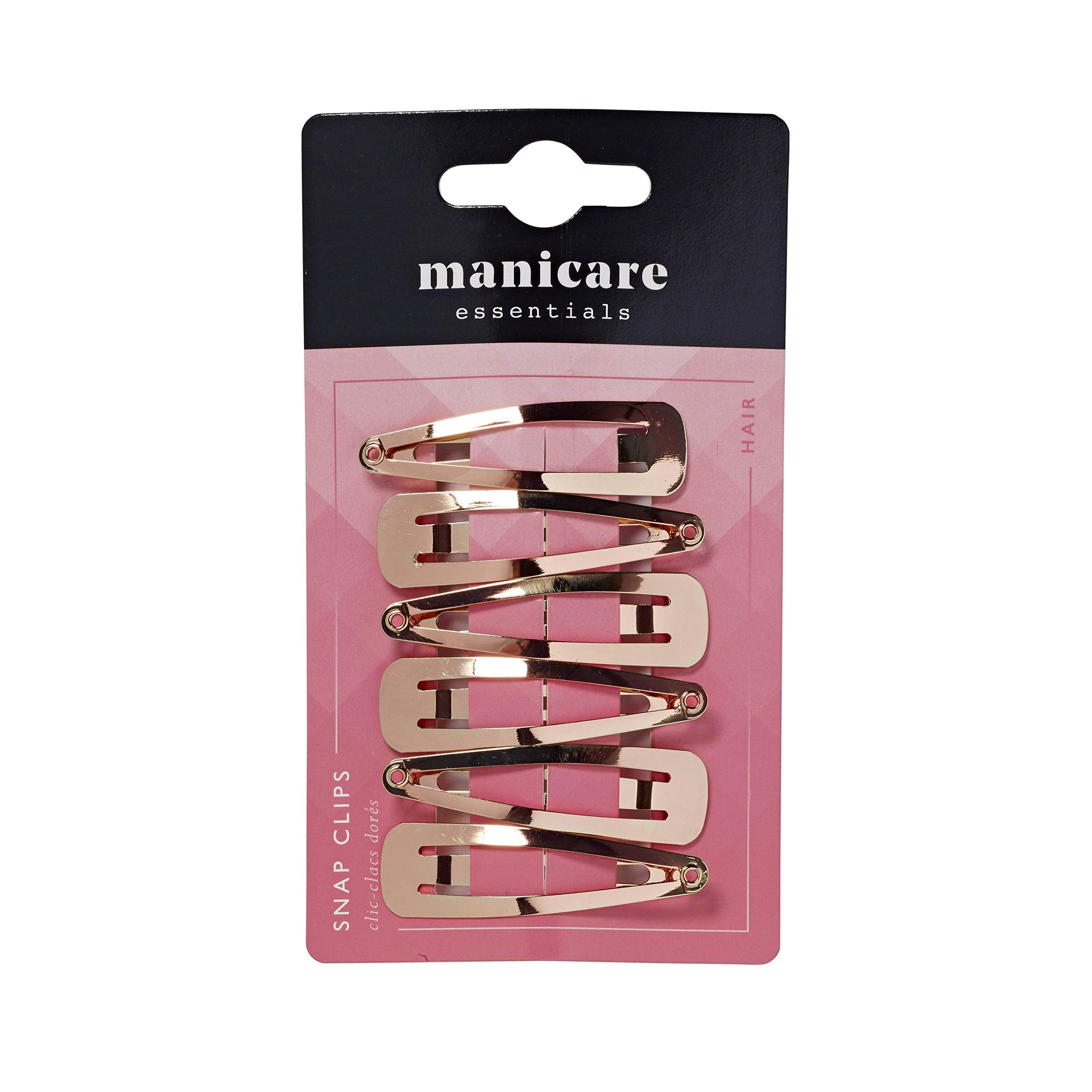 Manicare Gold Snap Clips, 6-Piece Set - Non-Slip Hair Sectioning Accessories 3