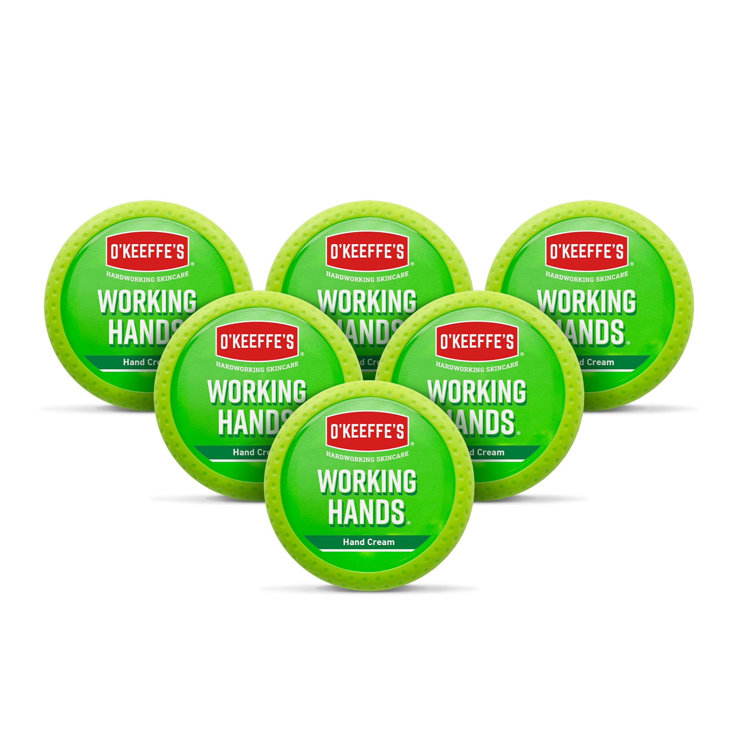 O'Keeffe's Working Hands Concentrated Hand Cream, 96g Jar (Pack of 6) for Dry Skin