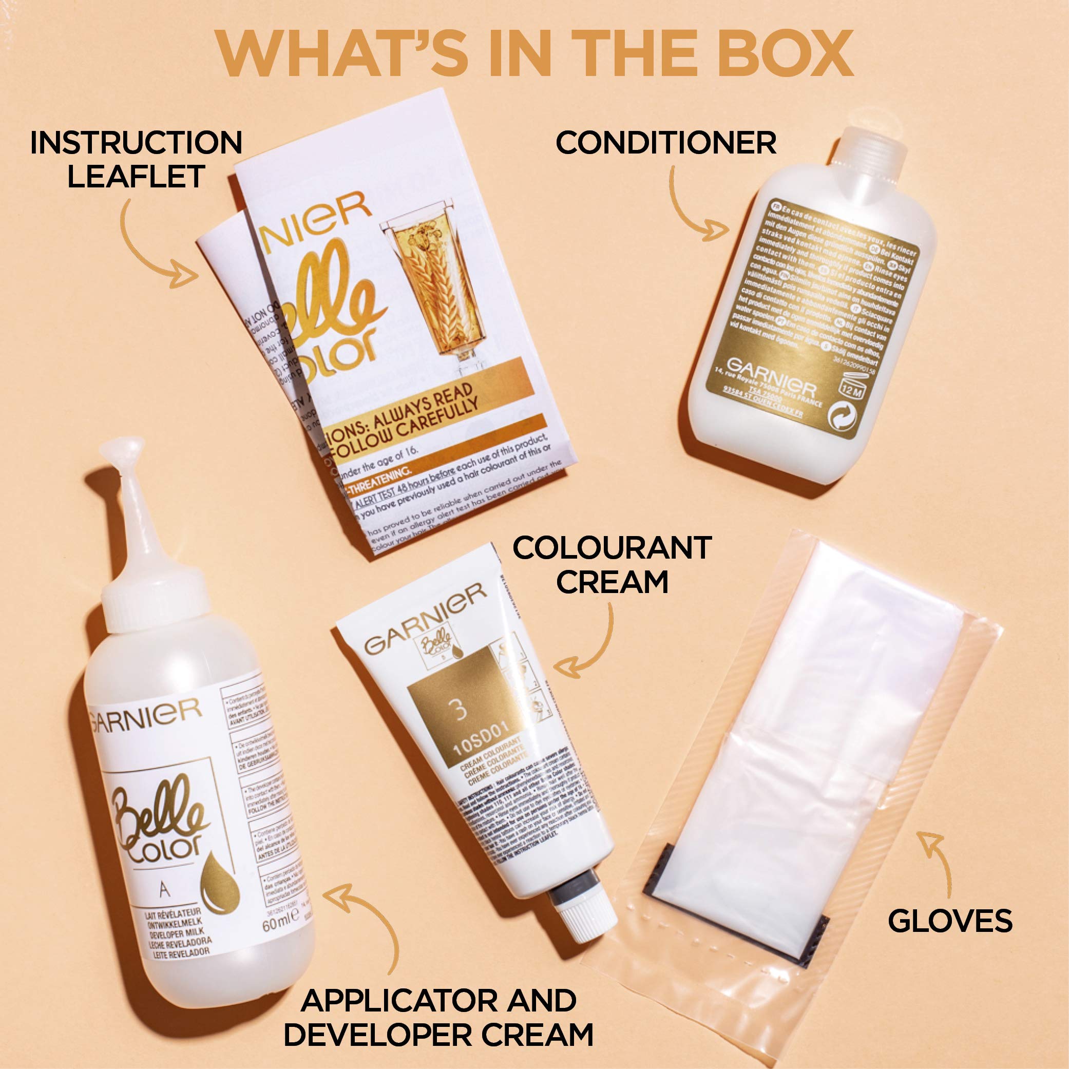 Garnier Belle Color Permanent Brown Hair Dye for Natural Looking Colour & Grey Coverage