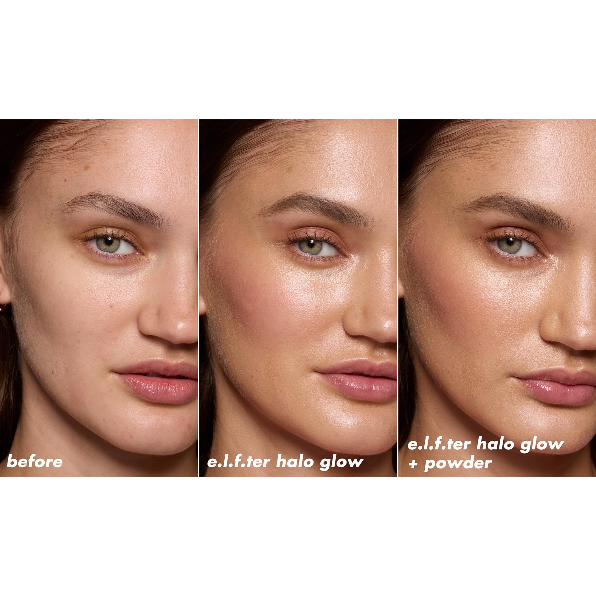 e.l.f. Halo Glow Powder Filter Pressed Finishing Powder, Light Warm, Buildable Coverage 6