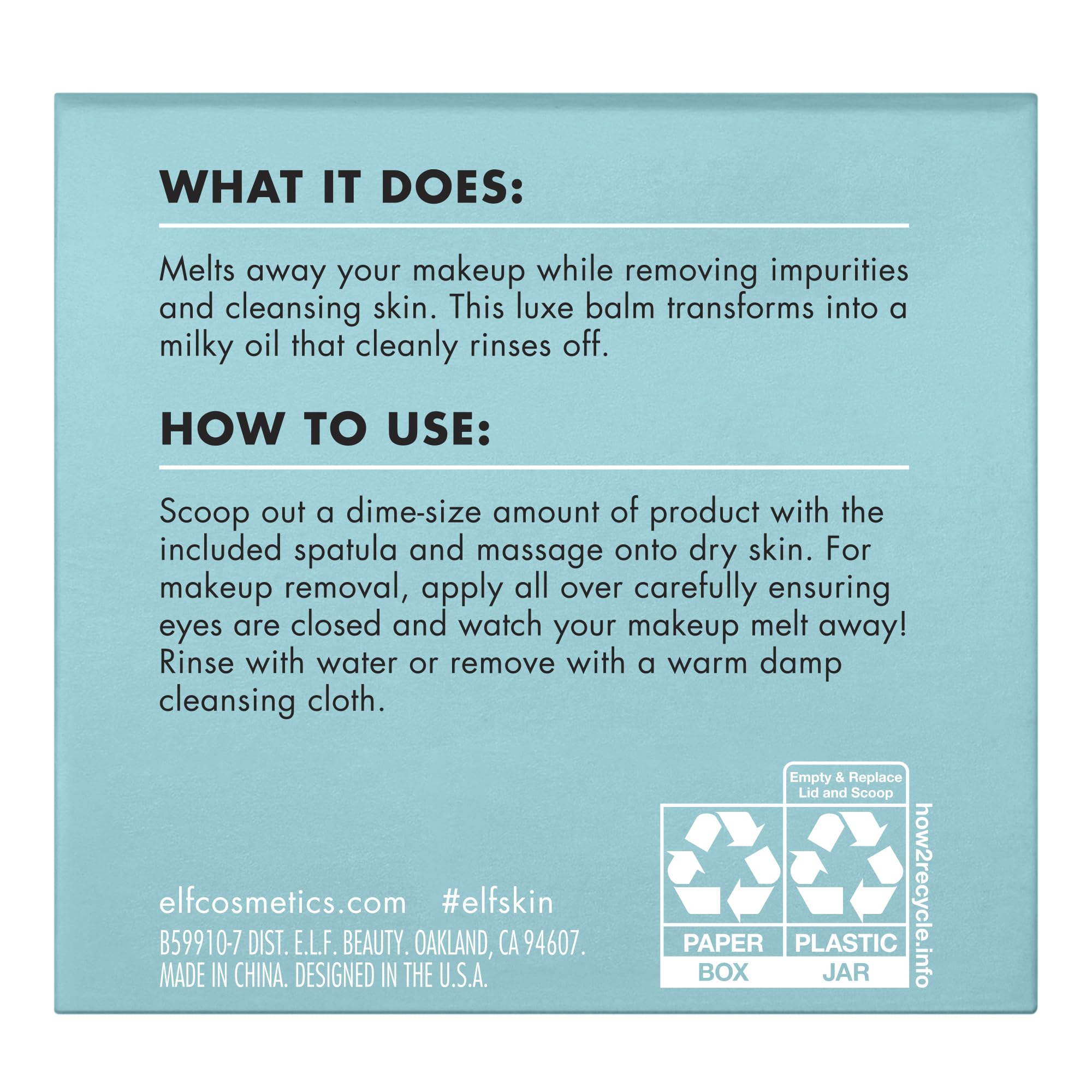 e.l.f. SKIN Holy Hydration! Makeup Melting Cleansing Balm Face Cleanser 7