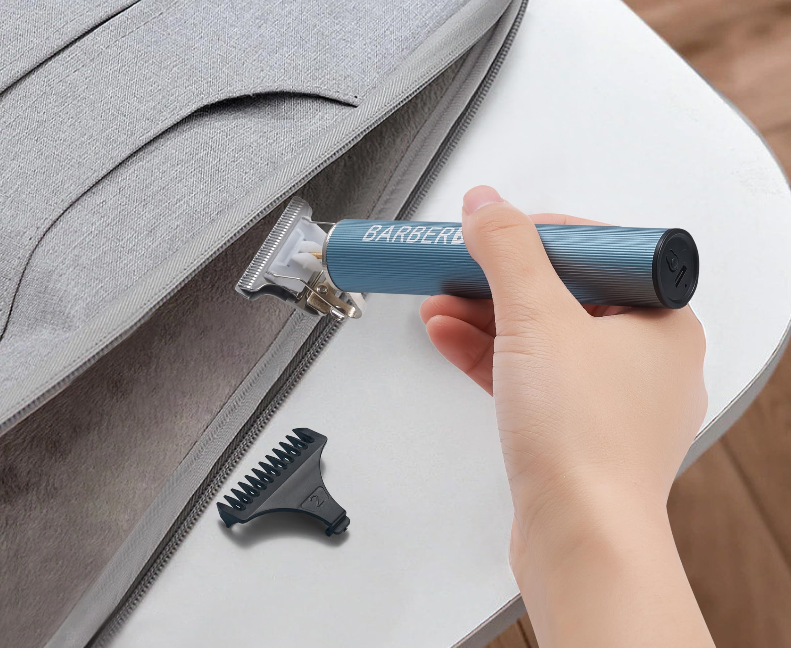 BARBERBOSS Cordless T-Blade Beard Trimmer & Hair Clippers for Men - Precision Grooming 7