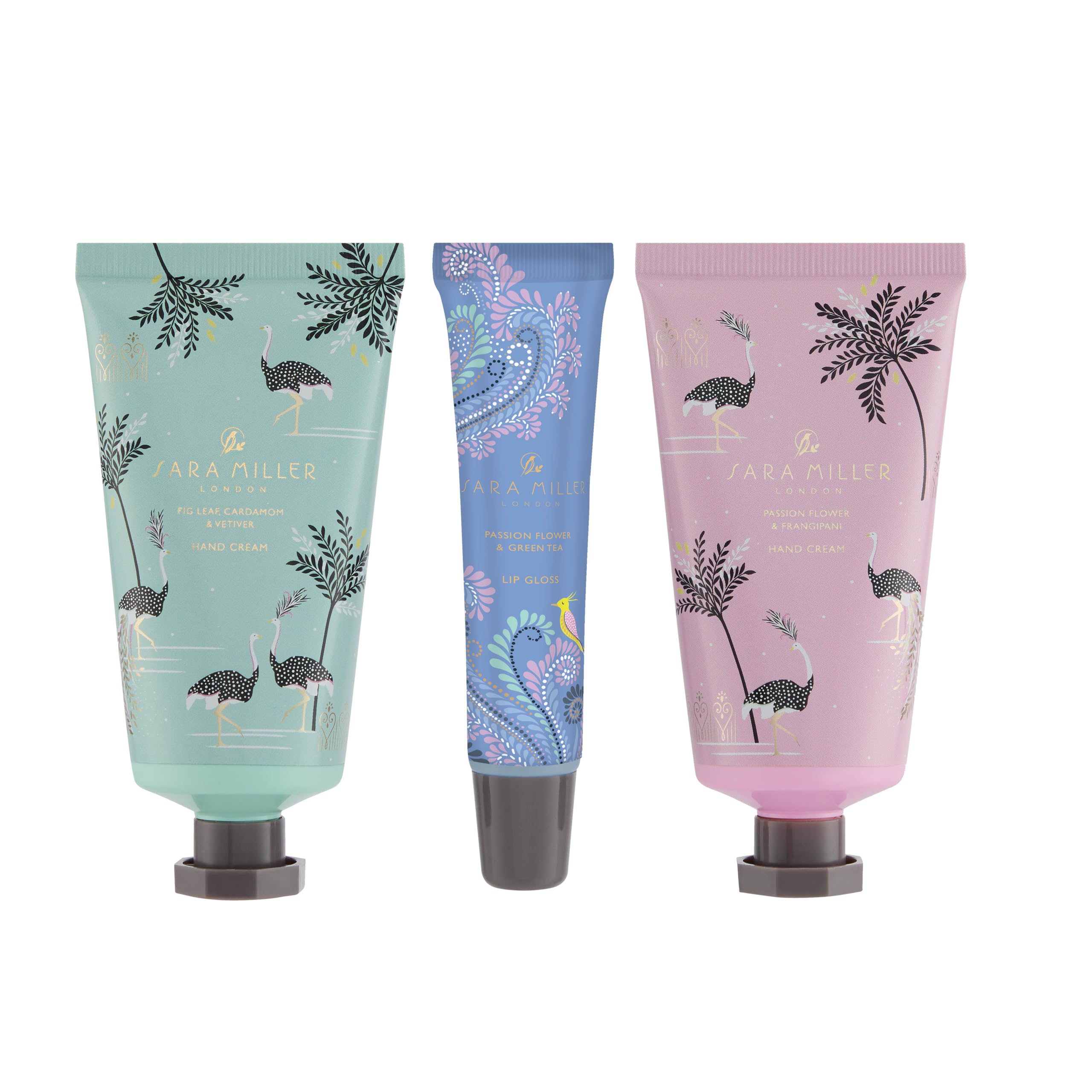 Sara Miller London Hand Cream & Lip Gloss Travel Set with Handbag Carton 3