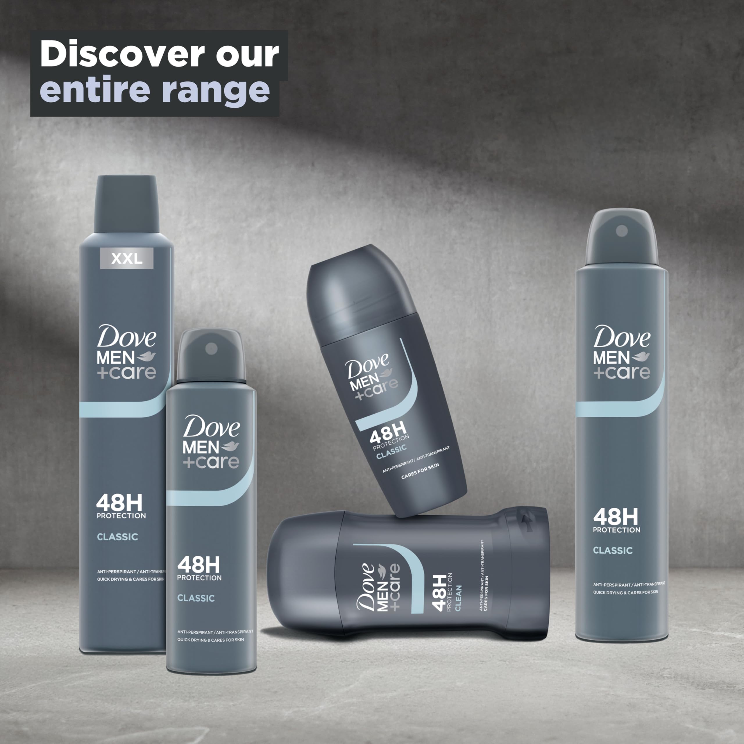 Dove Men+Care Classic Antiperspirant Roll On Deodorant with Classic Fragrance 5