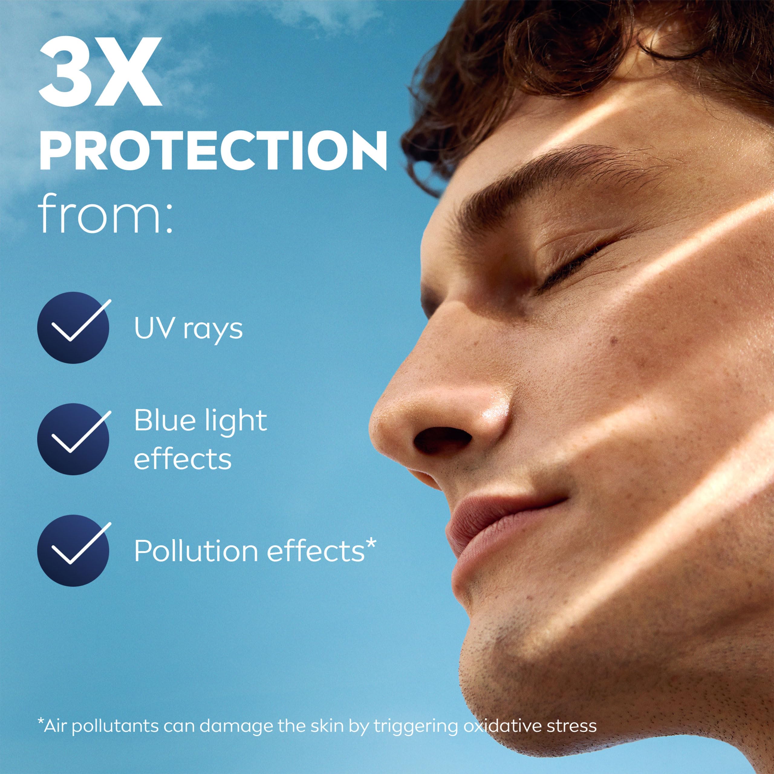 NIVEA MEN Sensitive Daily Protect Feuchtigkeitscreme LSF 30 (50 ml), Feuchtigkeitsspendend 3