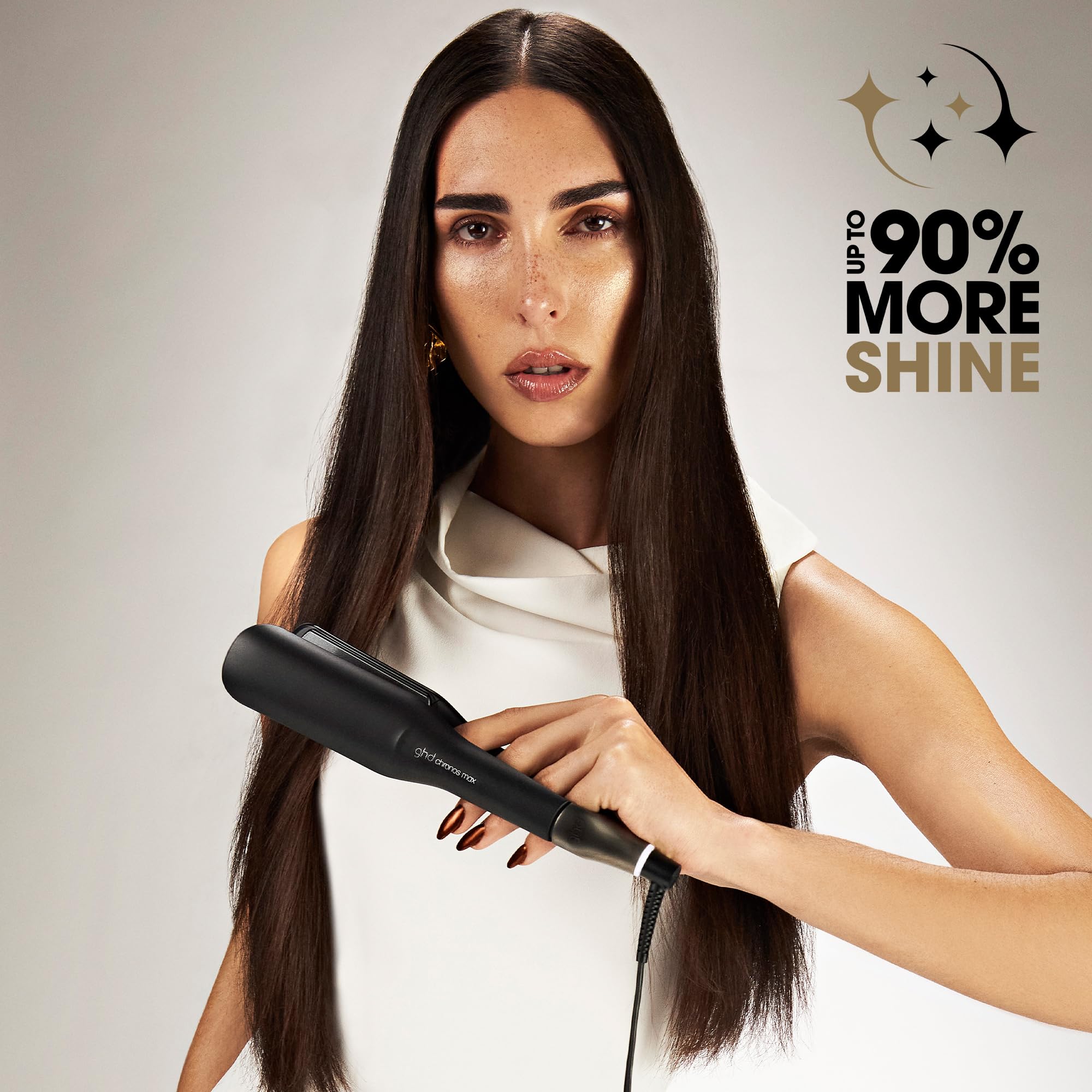 ghd Chronos Max Wide Plate Hair Straighteners - 3X Faster Styling, 90% More Shine, 2.5X Less Frizz 6